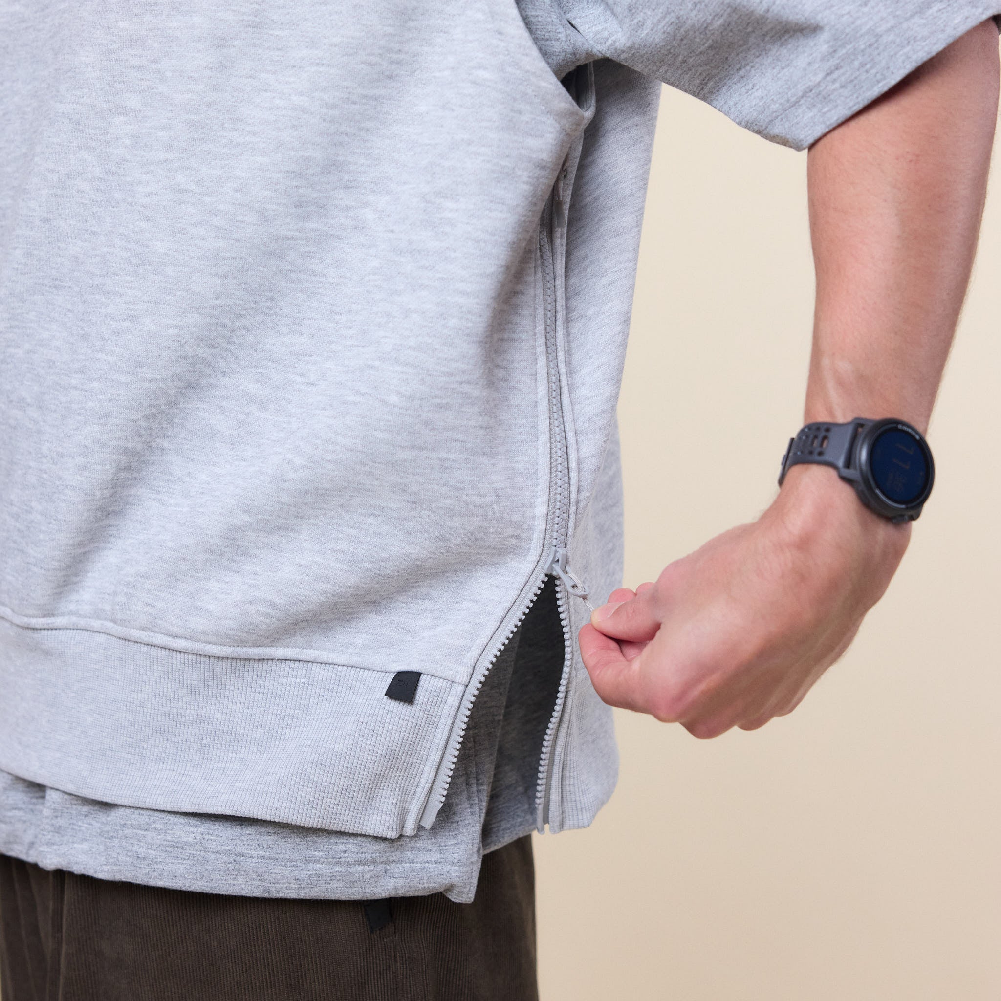 DAIWA Pier 39 - Tech Sweat Zip Vest Pullover - Heather Grey