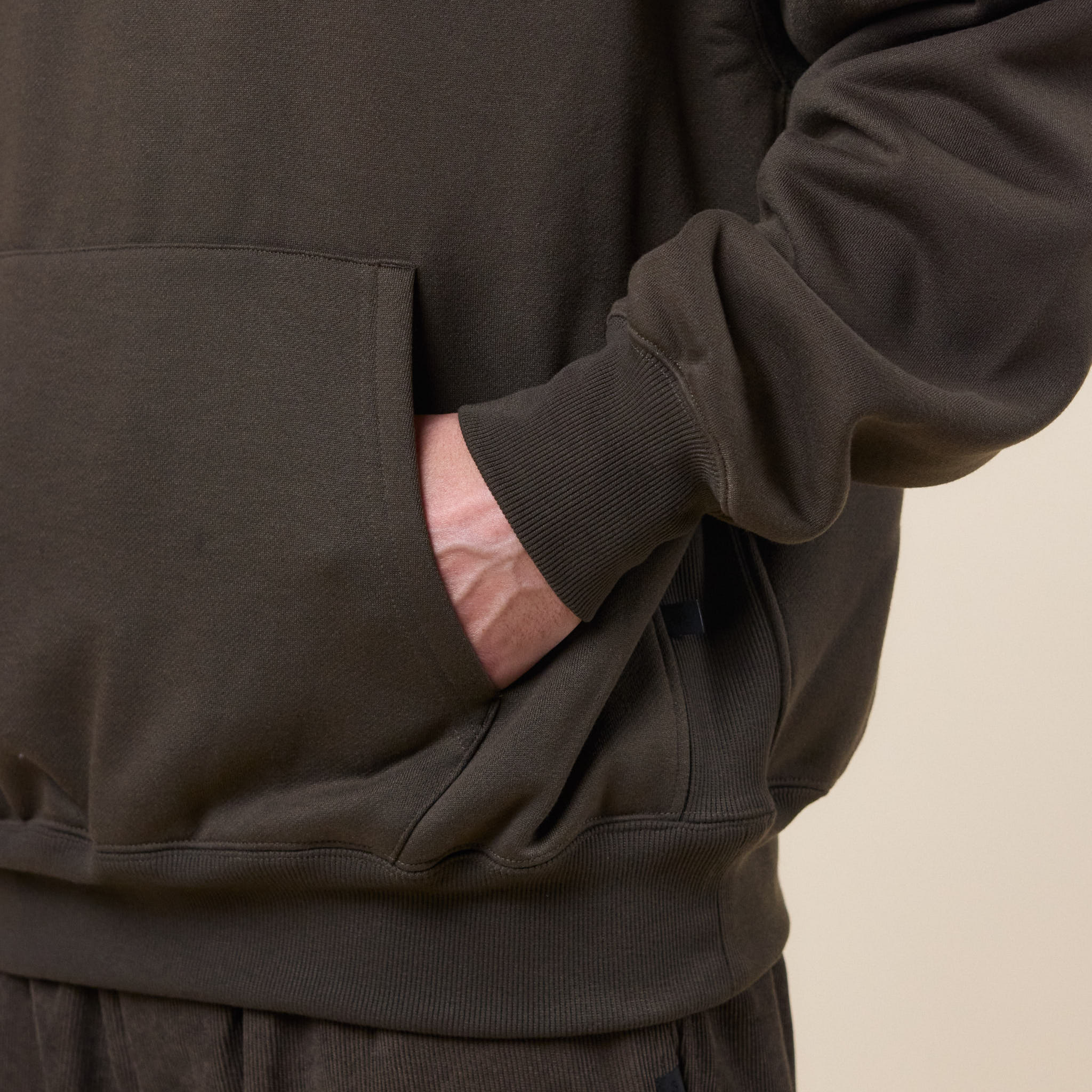 DAIWA Pier 39 - Tech Sweat Hoodie - Brown Khaki