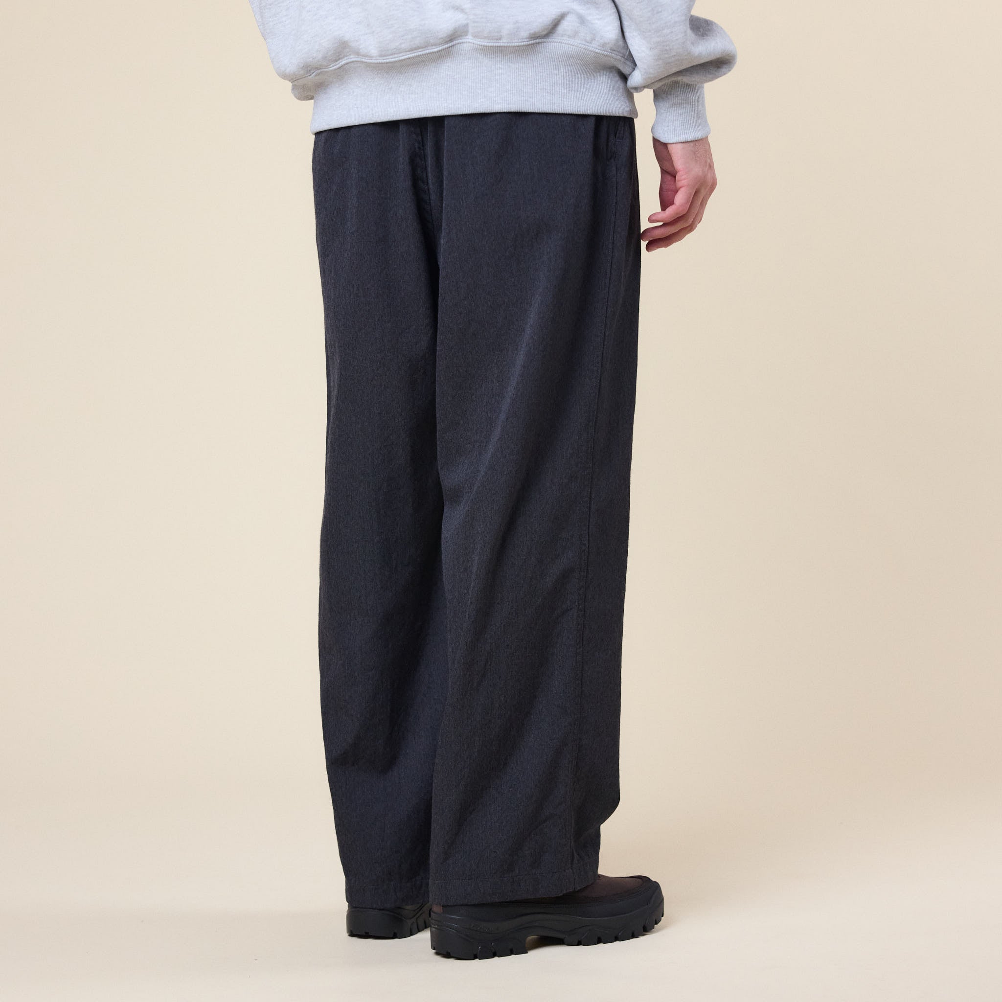 Nanamica - Wool Gabardine Pleat Pants - Charcoal