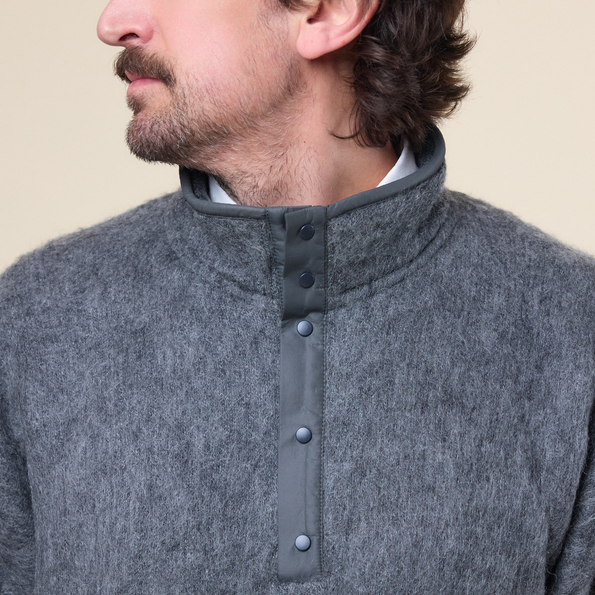 Nanamica - Pullover Mohair Sweater - Heather Grey