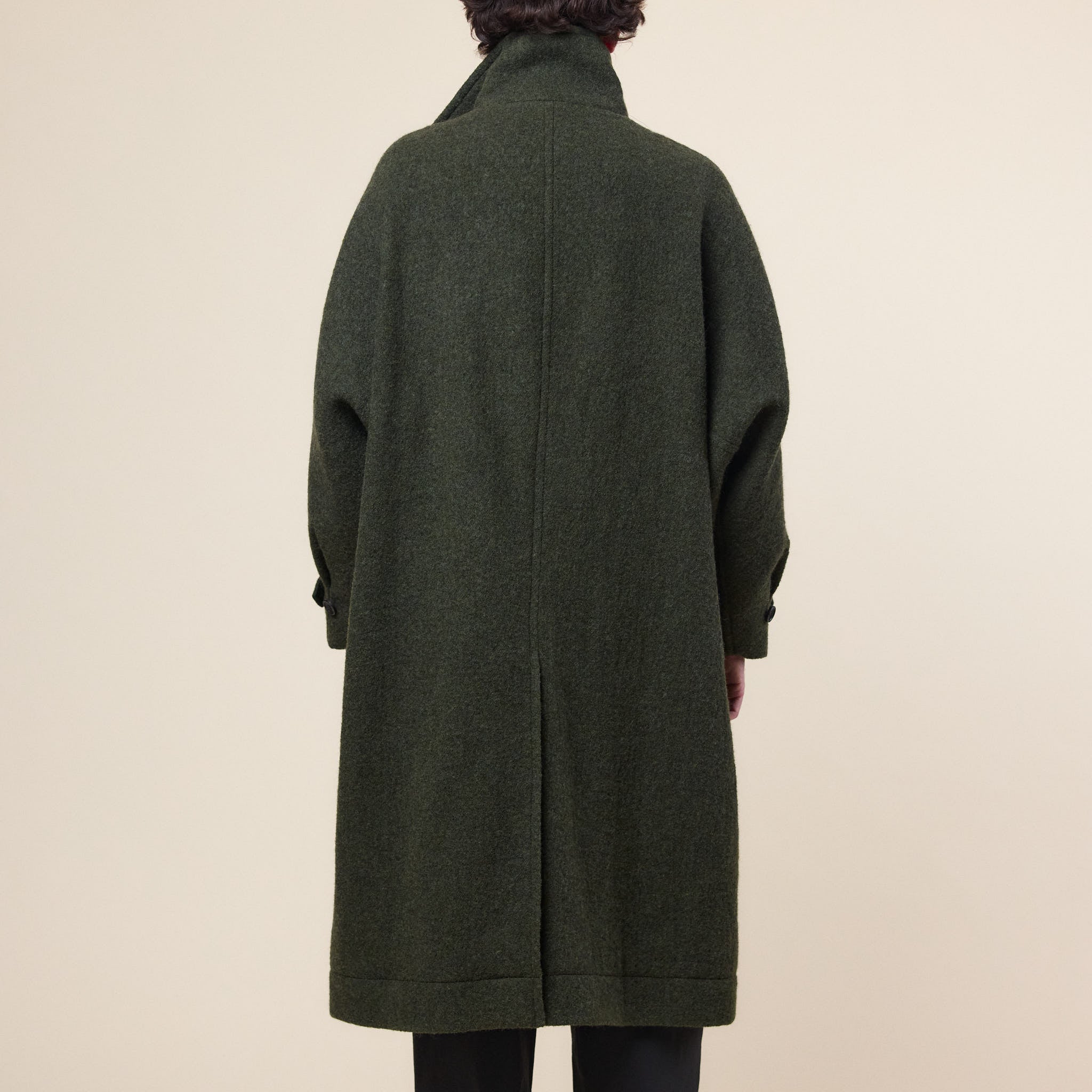 IM MEN - Fuller Wool Coat - Dark Green