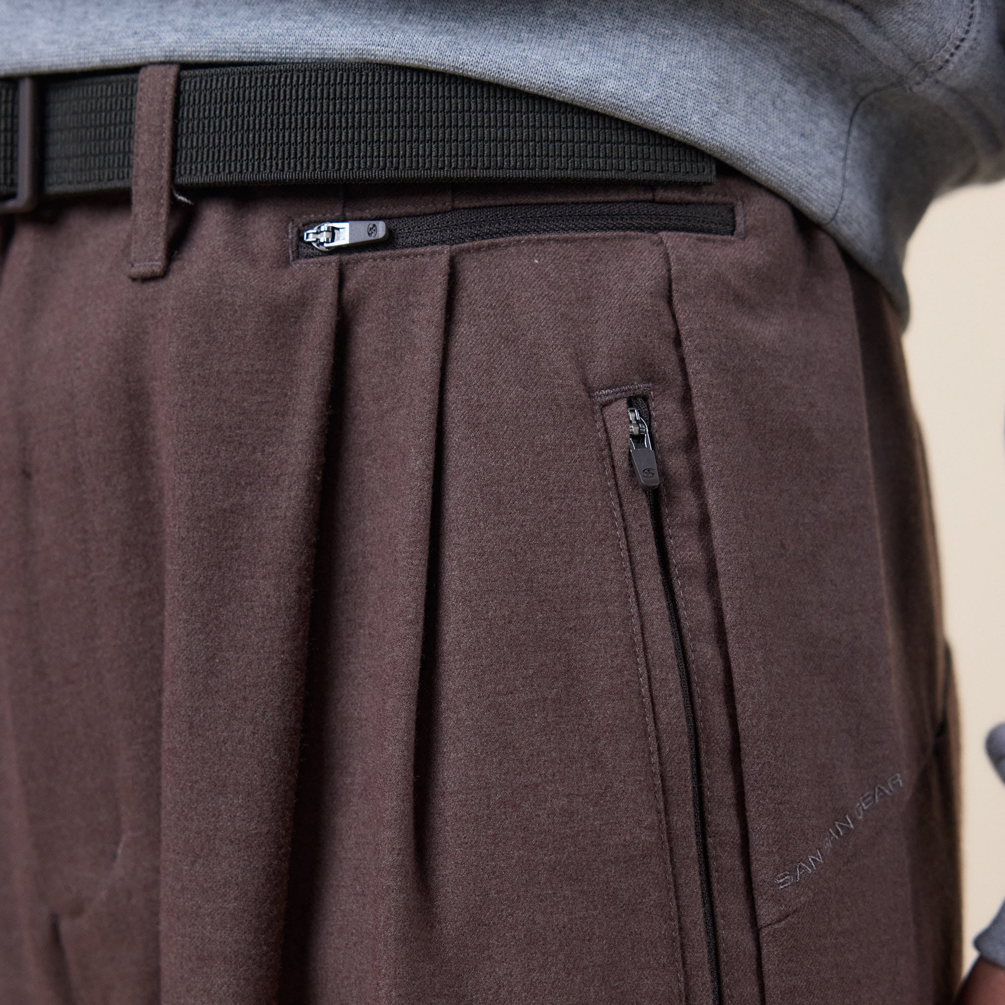 San San Gear - Wide Pants - Brown