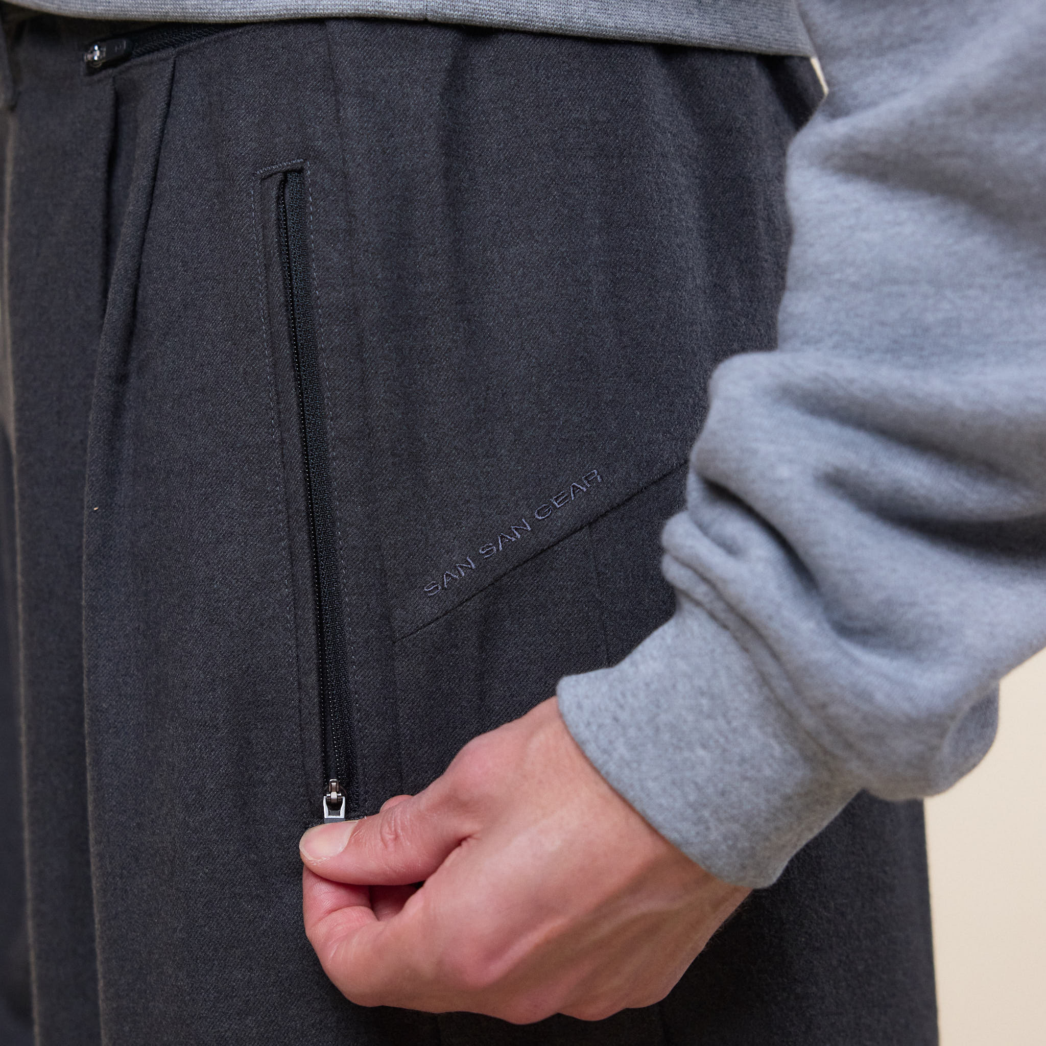 San San Gear - Wide Pants - Charcoal