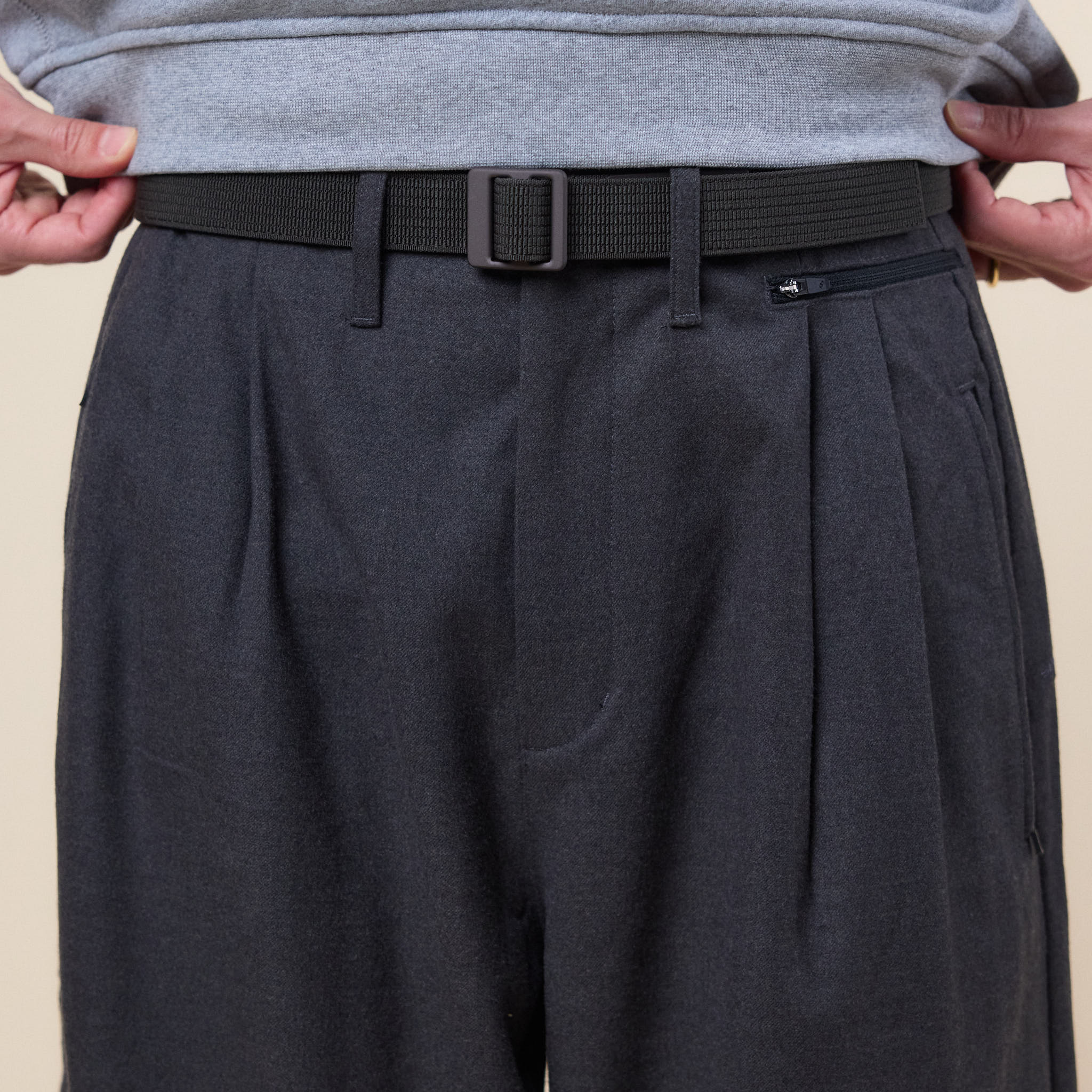 San San Gear - Wide Pants - Charcoal