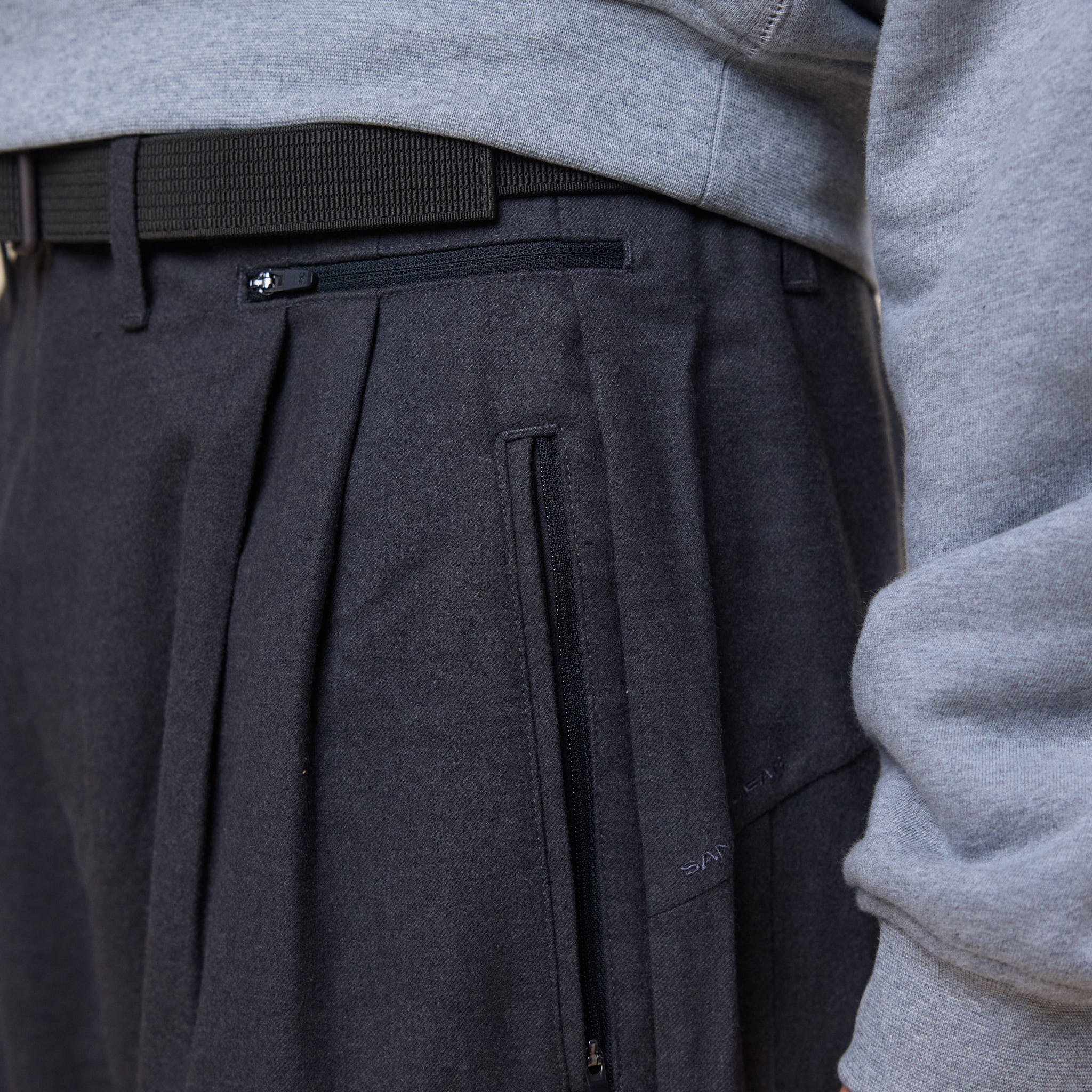 San San Gear - Wide Pants - Charcoal