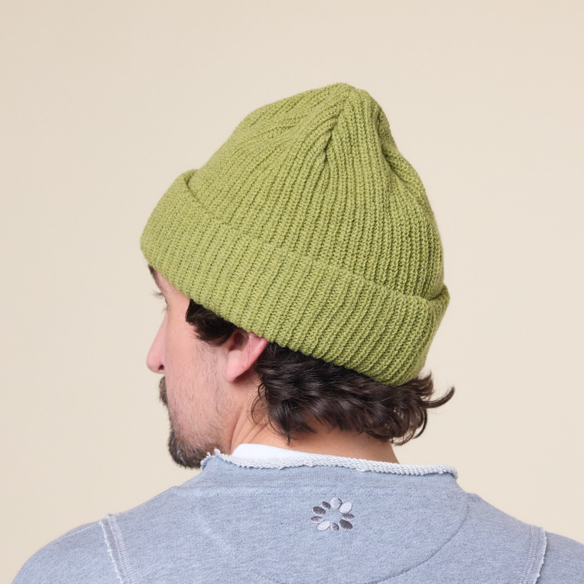 Found Feather - Oversized Watch Cap - Pistachio