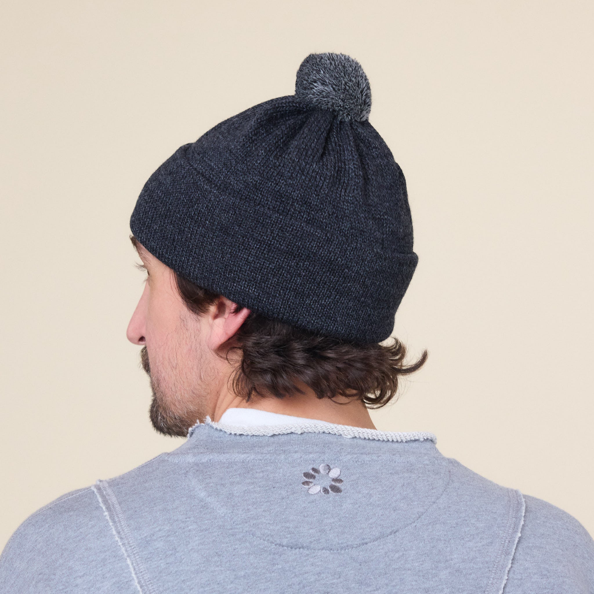 SO SHOP & HOSTEL NAKAMEGURO - Bon Bon Wool Knit Cap - Grey