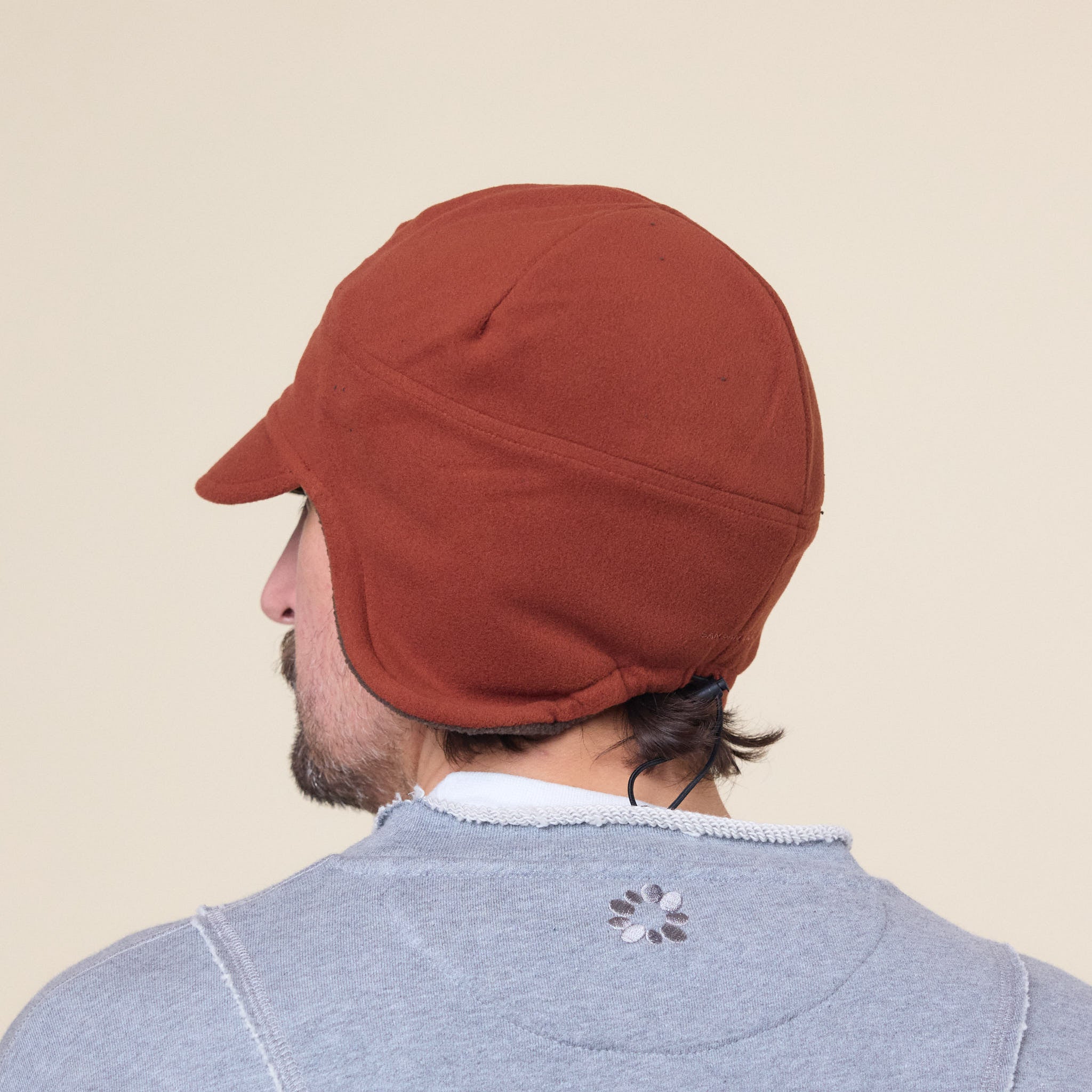 San San Gear - Reversible Fleece Cap - Brick Red