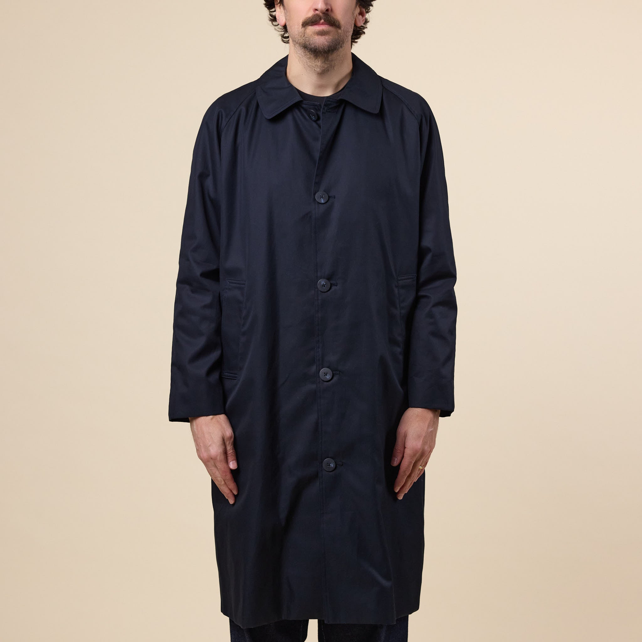 SO SHOP & HOSTEL NAKAMEGURO - Balmacaan Coat - Navy Blue