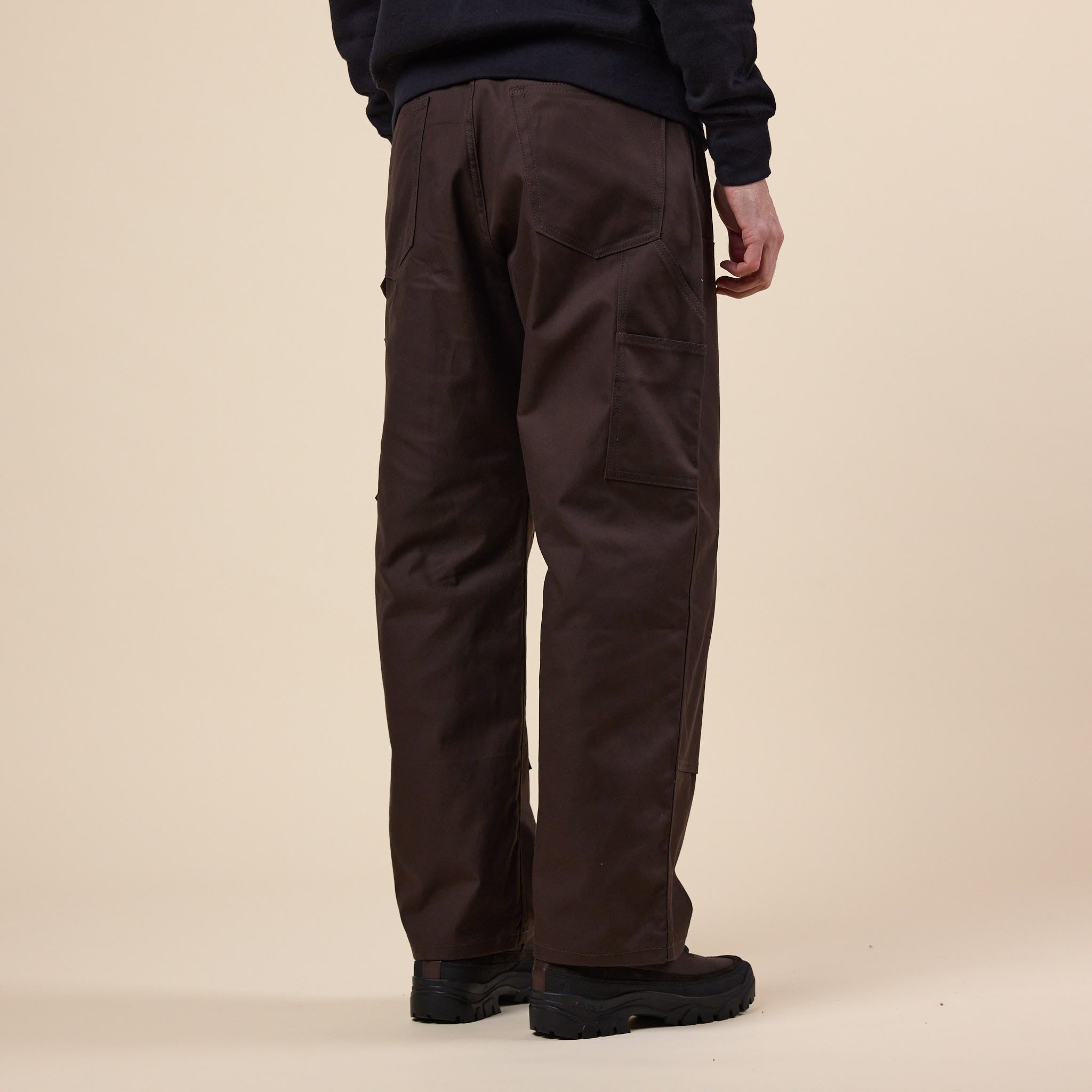 SO SHOP & HOSTEL NAKAMEGURO - Double Knee Painter Pants - Brown