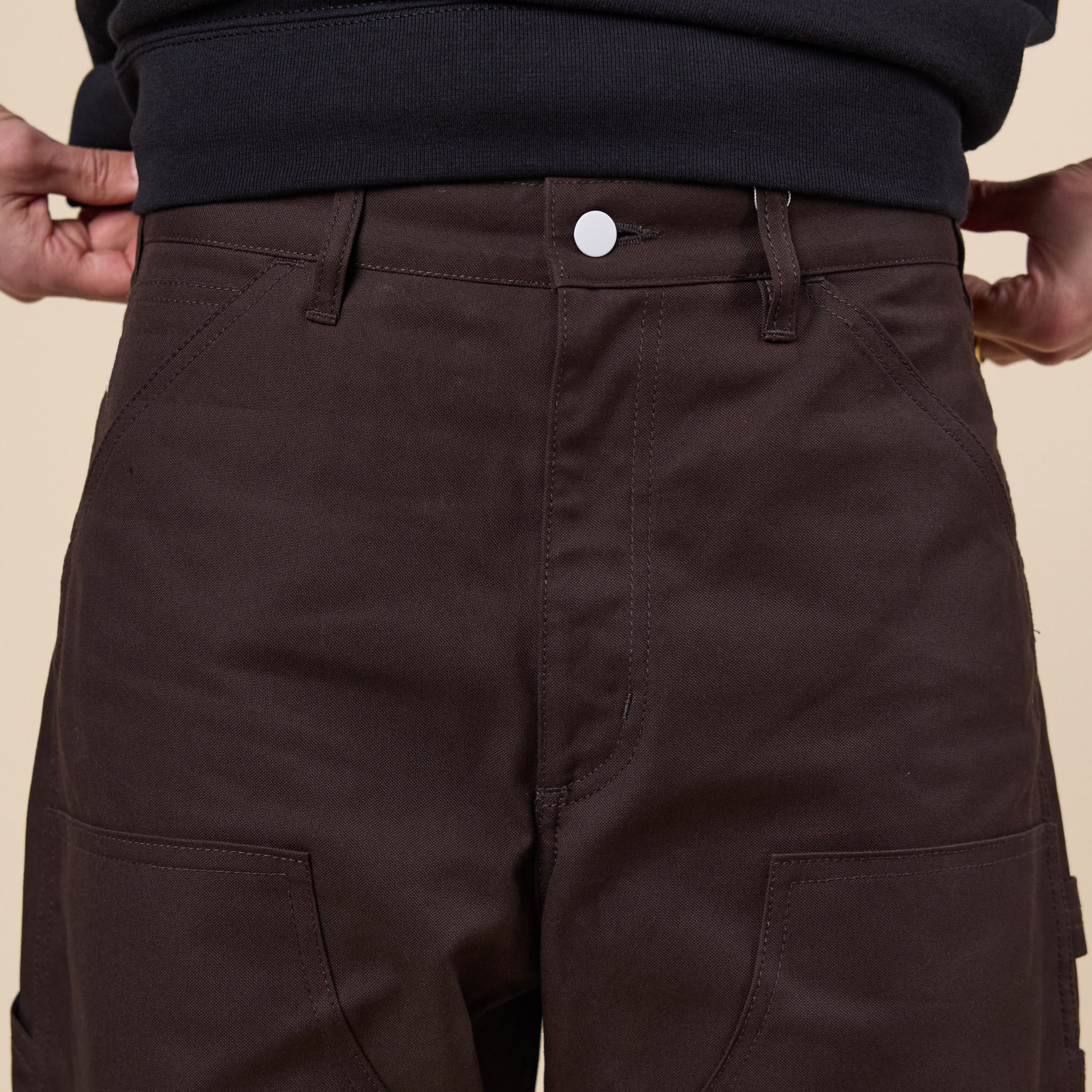 SO SHOP & HOSTEL NAKAMEGURO - Double Knee Painter Pants - Brown