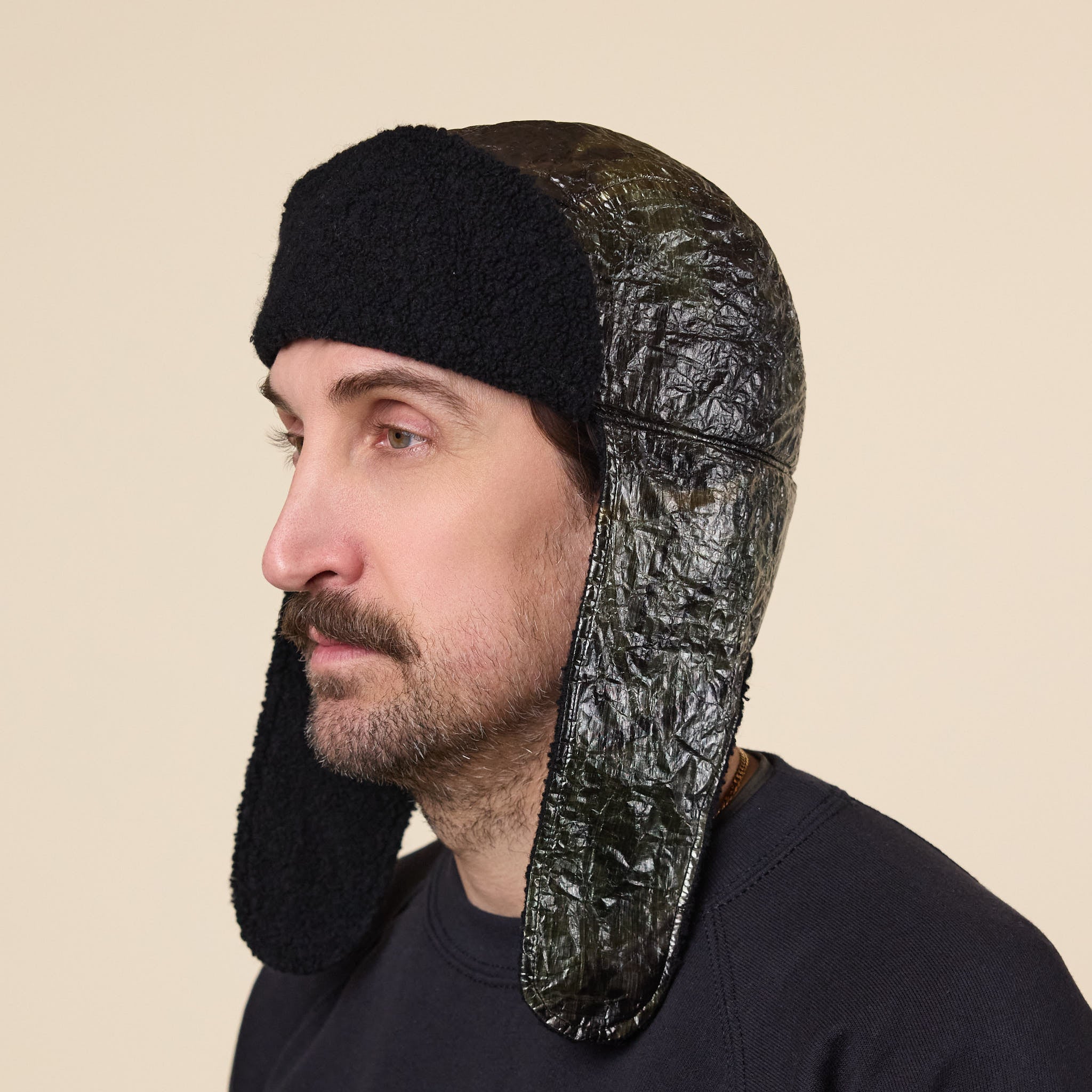 Found Feather - Dyneema & Polar Fleece Aviator Hat - Tree Camo