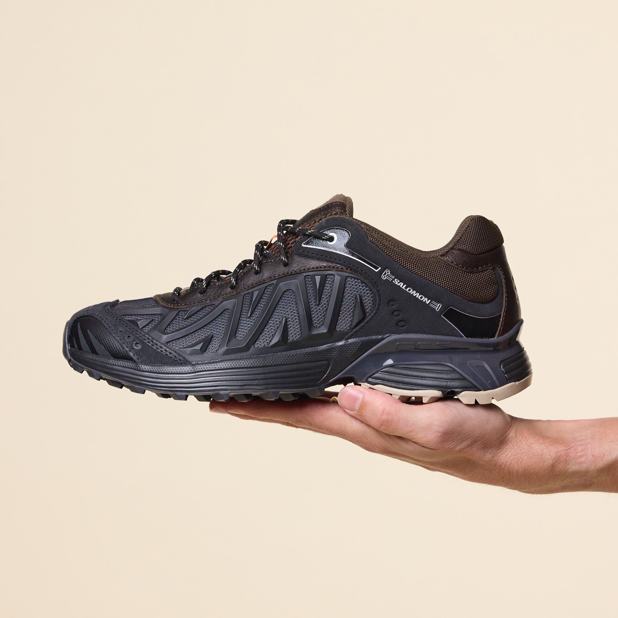 Salomon x Aries - XT Whisper - Black / Earth Brown / Asphalt