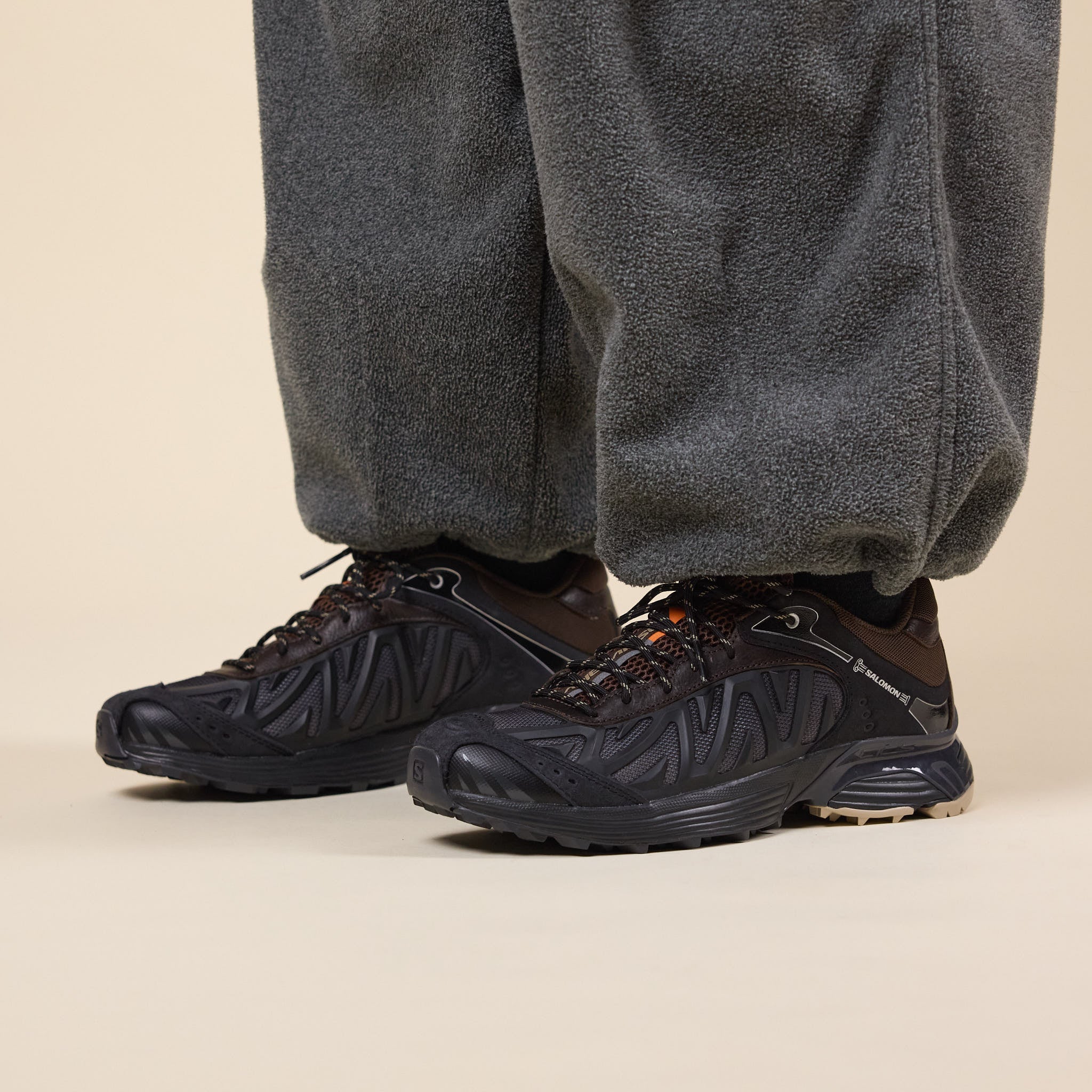 Salomon x Aries - XT Whisper - Black / Earth Brown / Asphalt