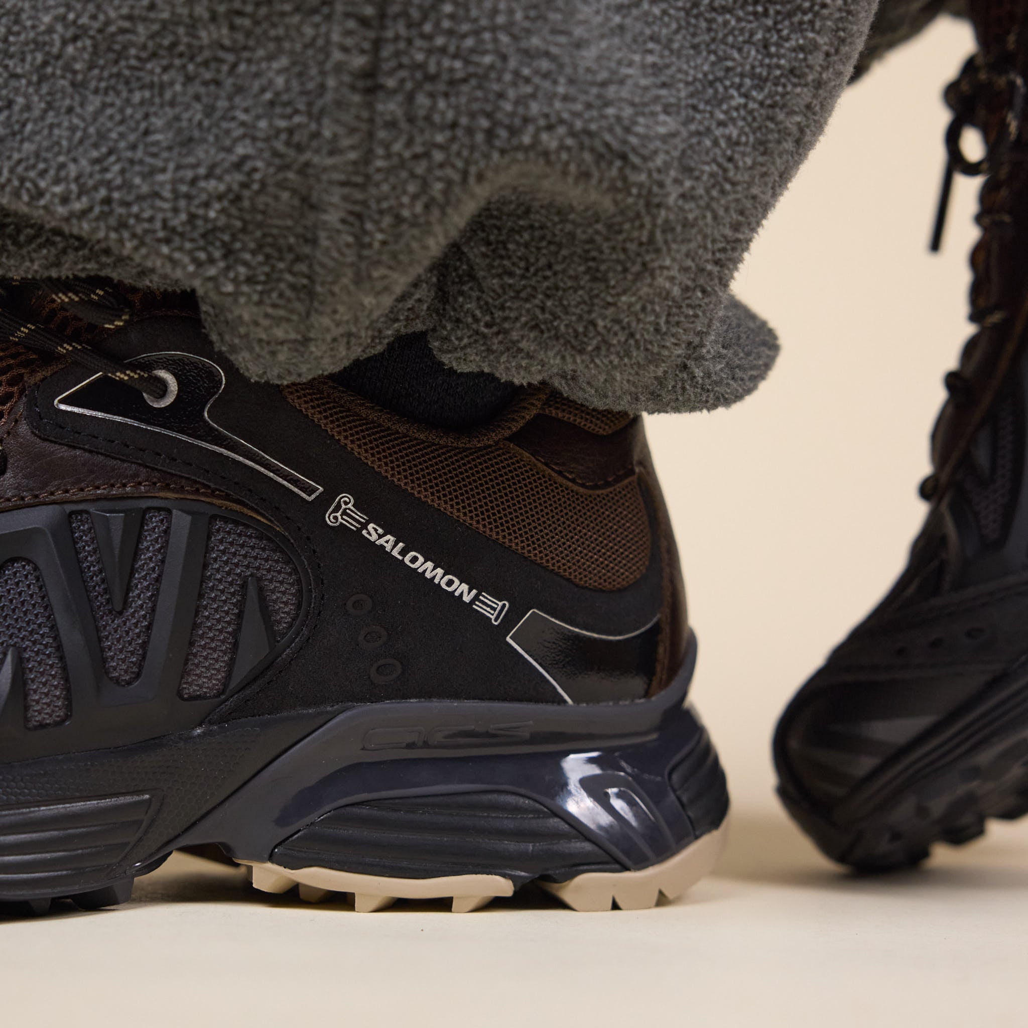 Salomon x Aries - XT Whisper - Black / Earth Brown / Asphalt