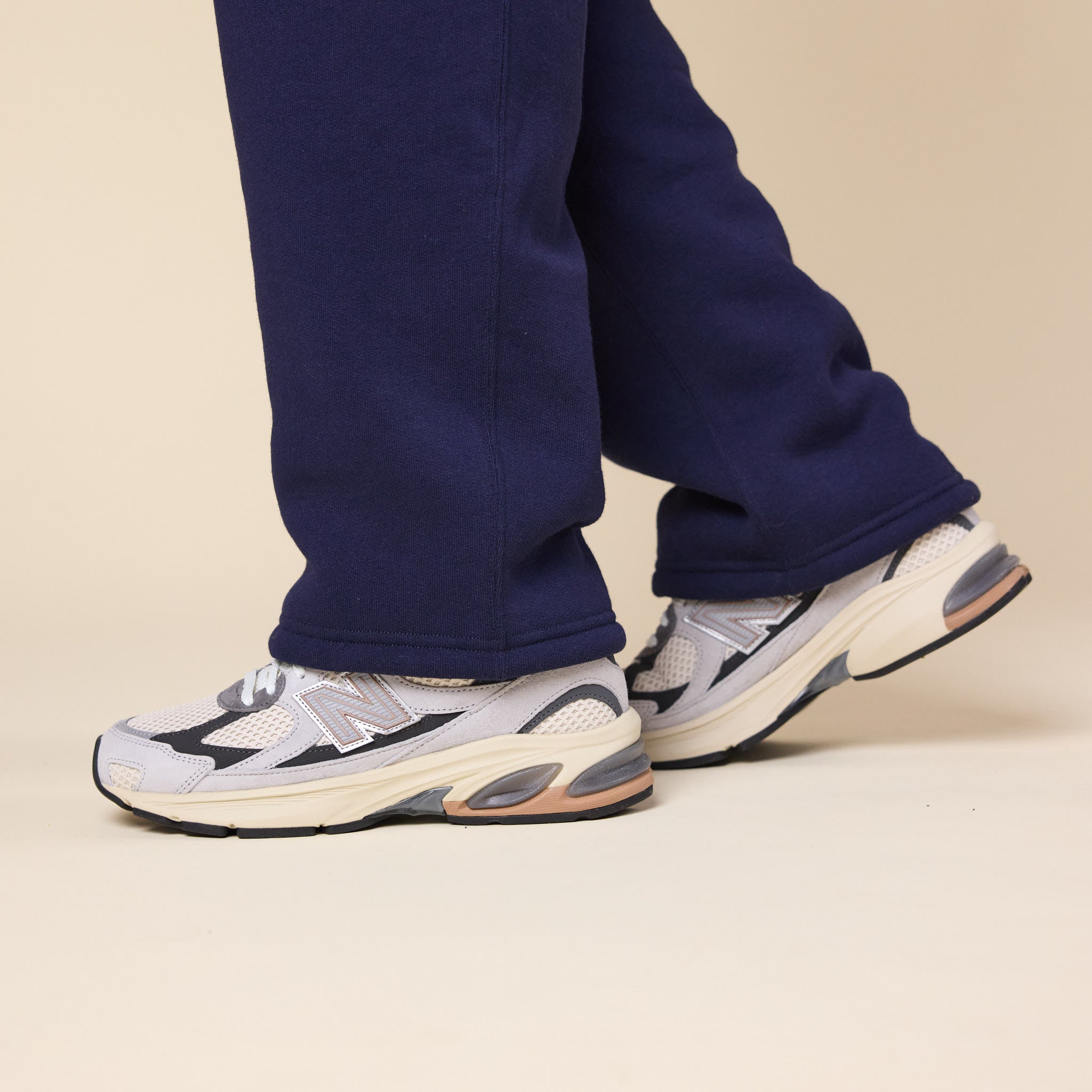 Cease - Open Hem Sweatpants - Navy Blue