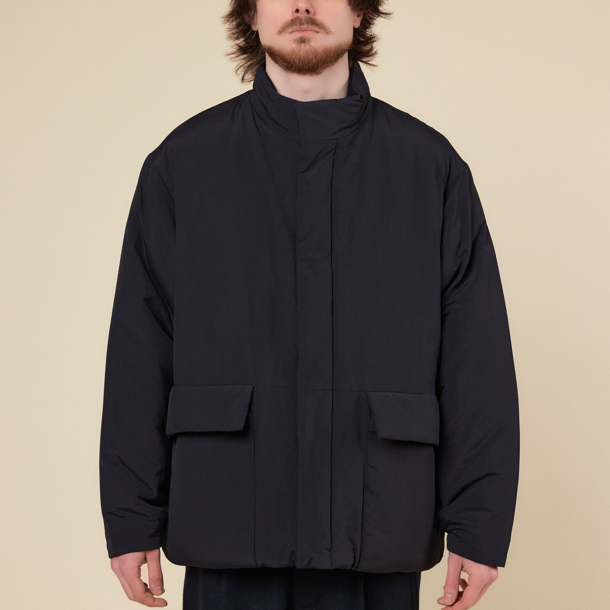 Still by Hand - Nylon Insulated Blouson Jacket - Black