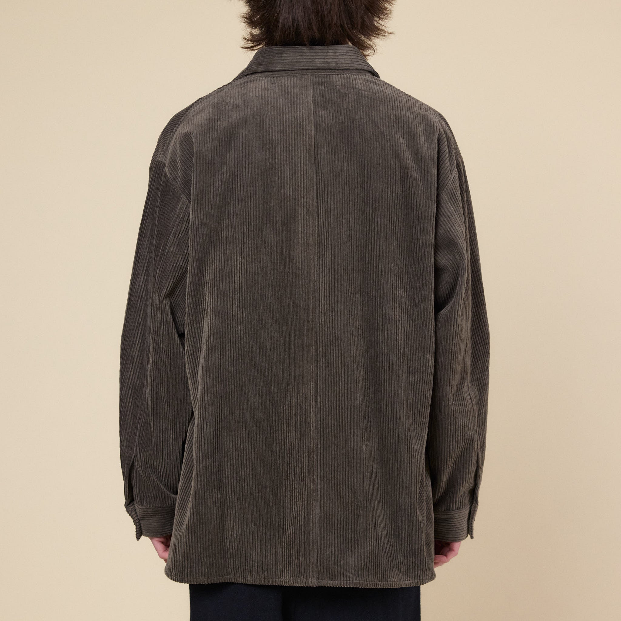 Still by Hand - Corduroy Overhhirt - Khaki Brown