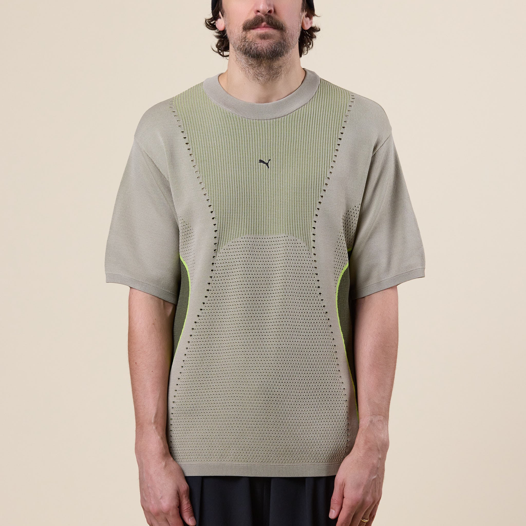 Puma - CLRT Knitted T-Shirt - Pebble Grey