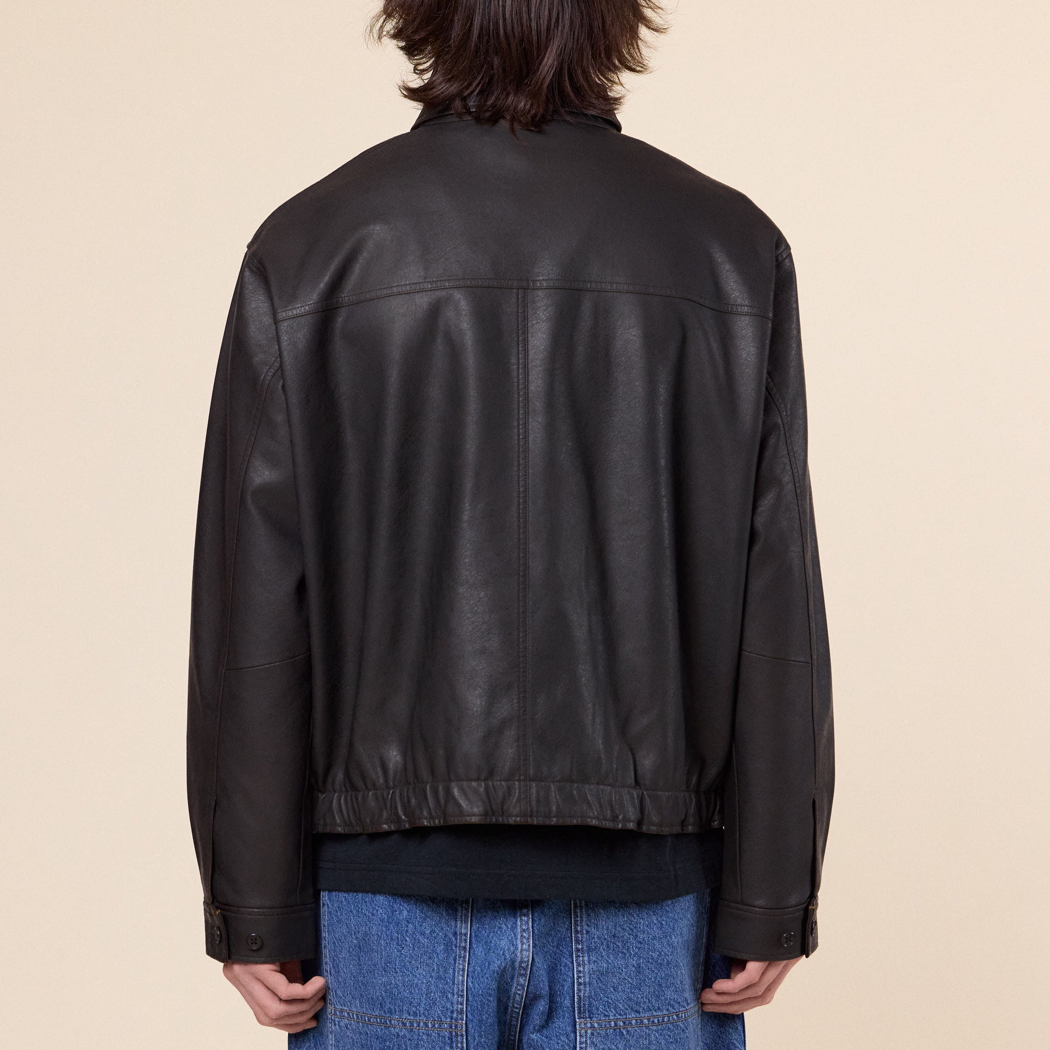 SEDAN ALL-PURPOSE - Synthetic Leather Jacket - Vintage Black