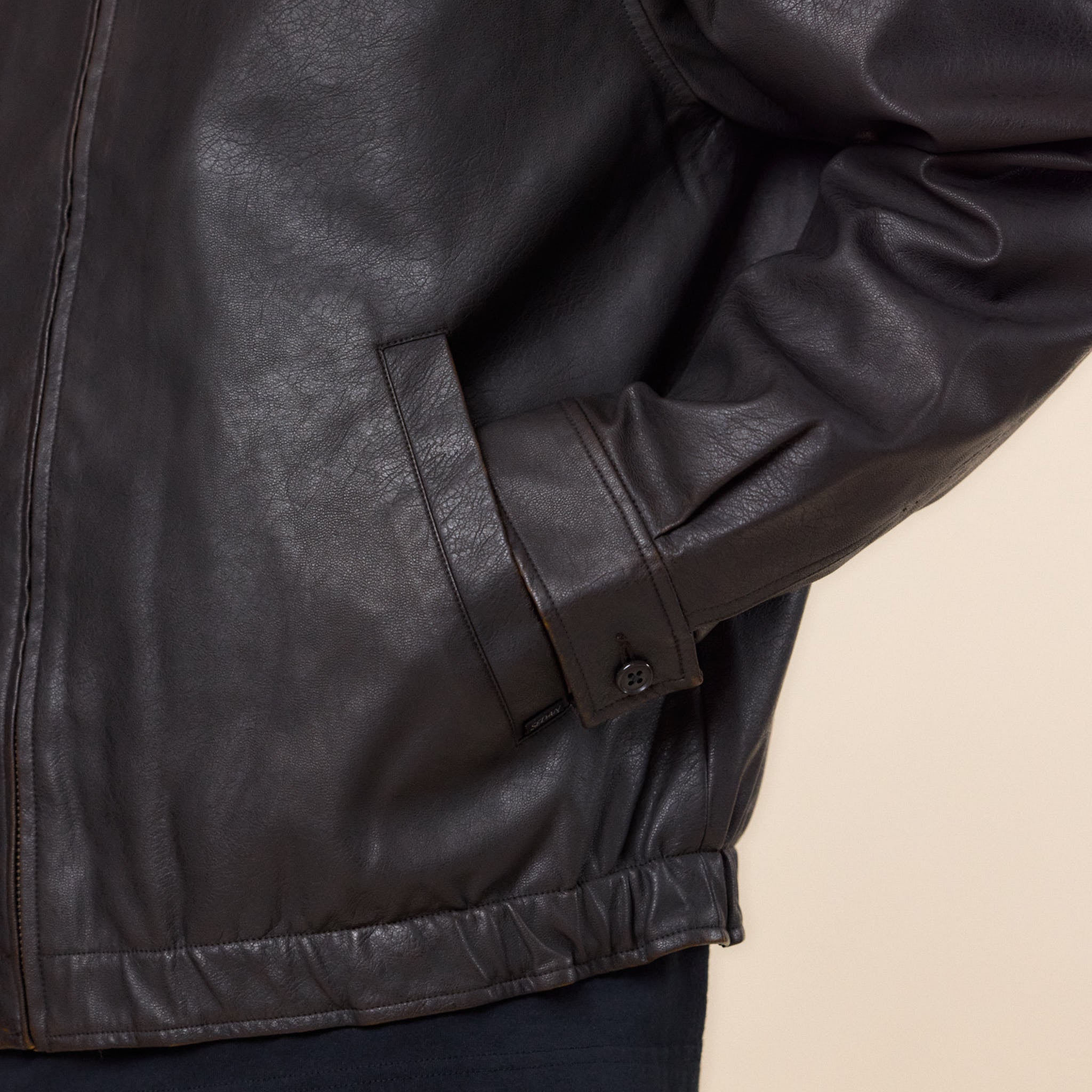 SEDAN ALL-PURPOSE - Synthetic Leather Jacket - Vintage Black