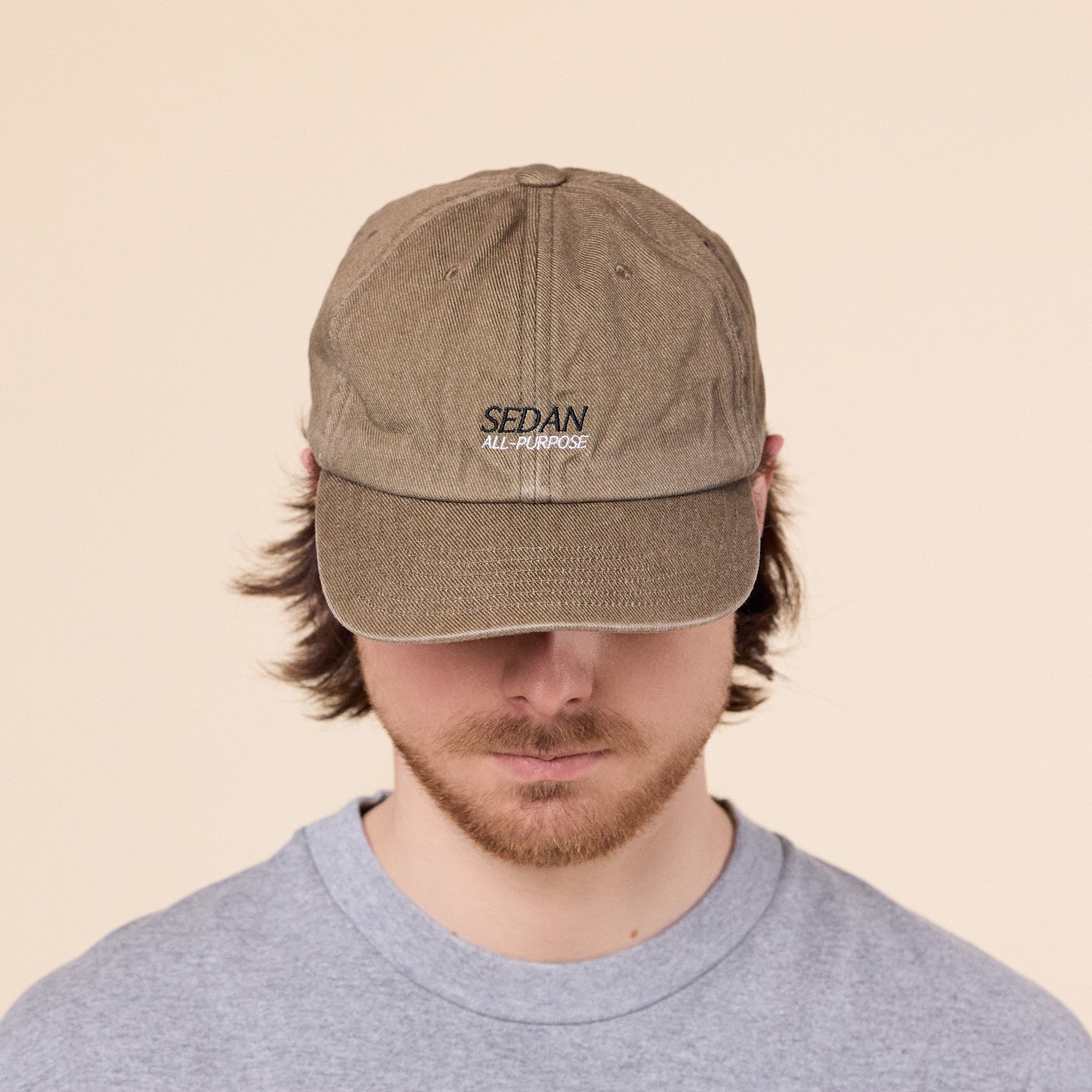SEDAN ALL-PURPOSE - OG Logo Vintage Washed Cap - Dark Khaki