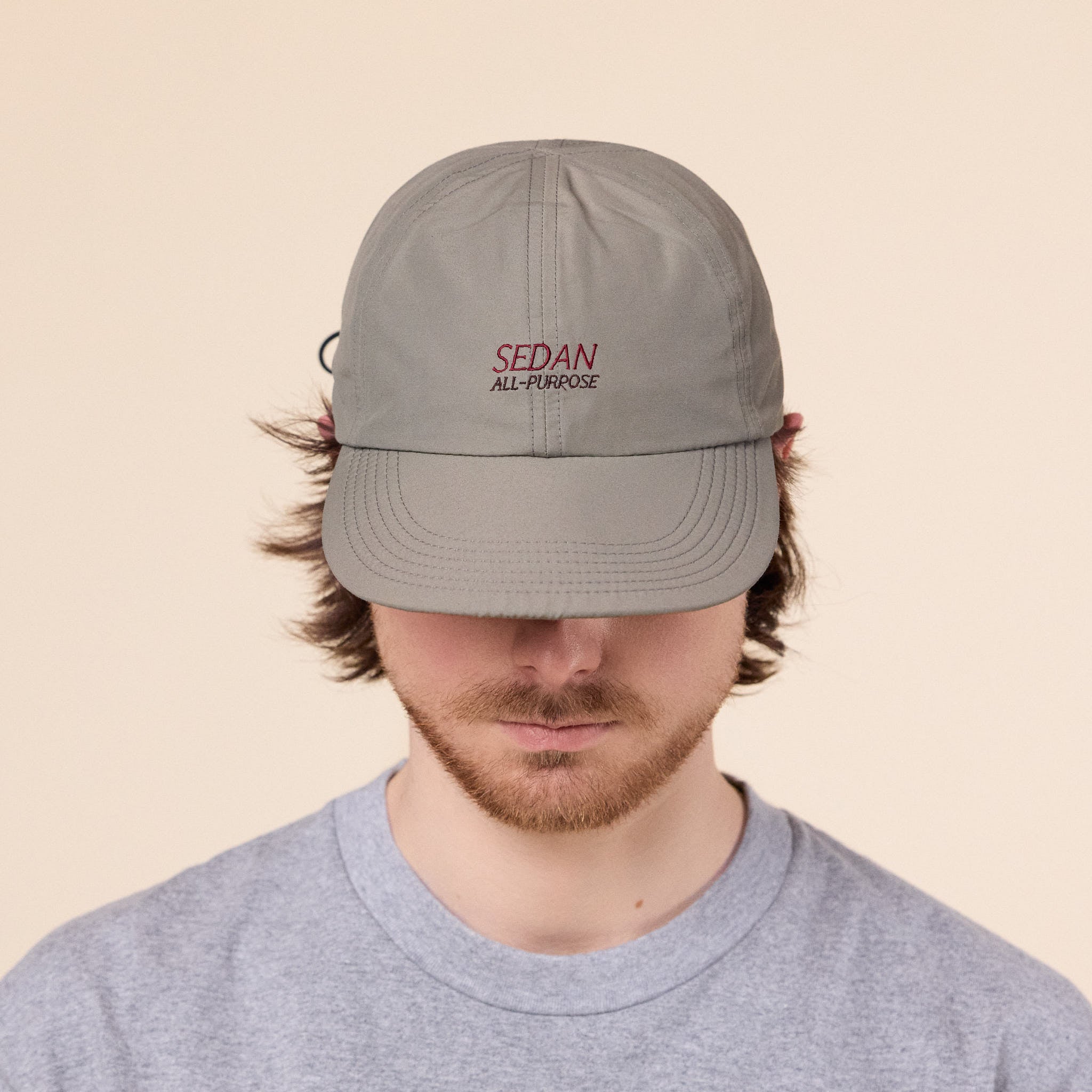 SEDAN ALL-PURPOSE - Tech Logo Cotton Nylon Camp Cap - Khaki