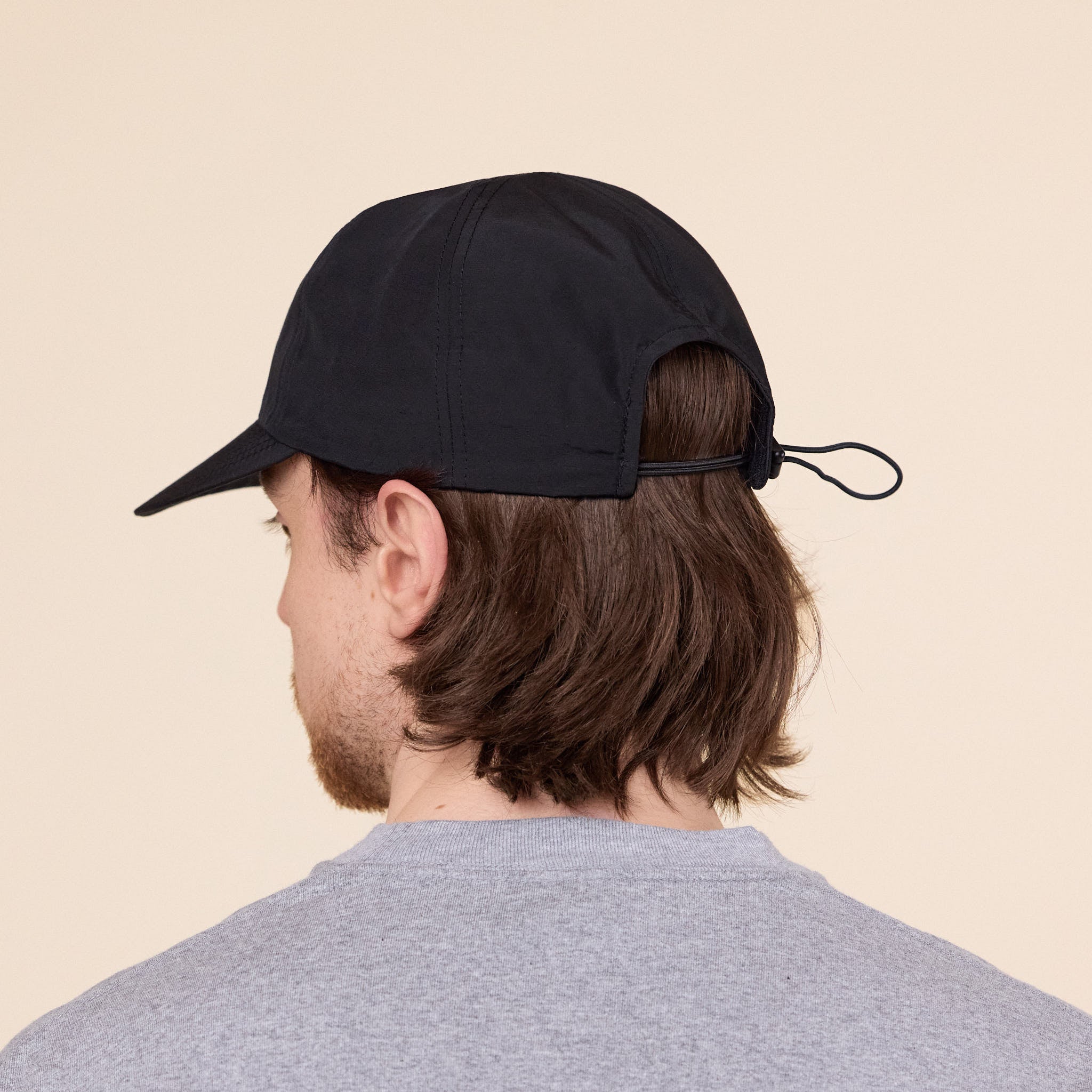 SEDAN ALL-PURPOSE - Tech Logo Cotton Nylon Camp Cap - Black