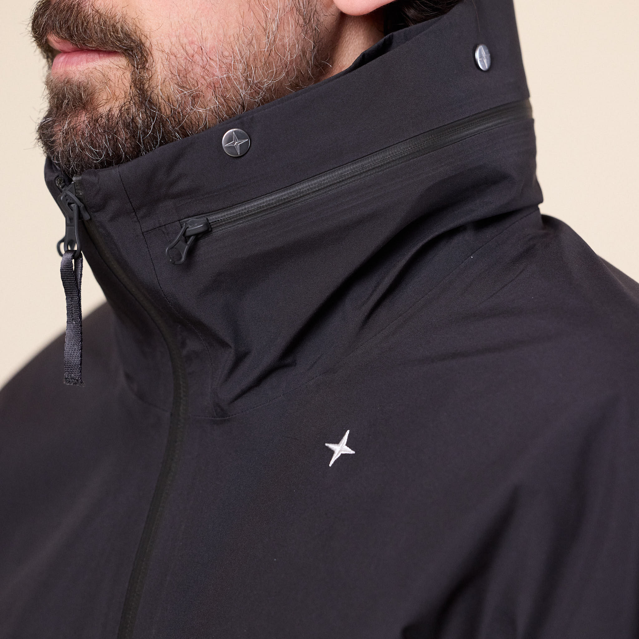 Stone Island Stellina - 3L Gore-Tex Waterproof Hooded Jacket - Lead Grey