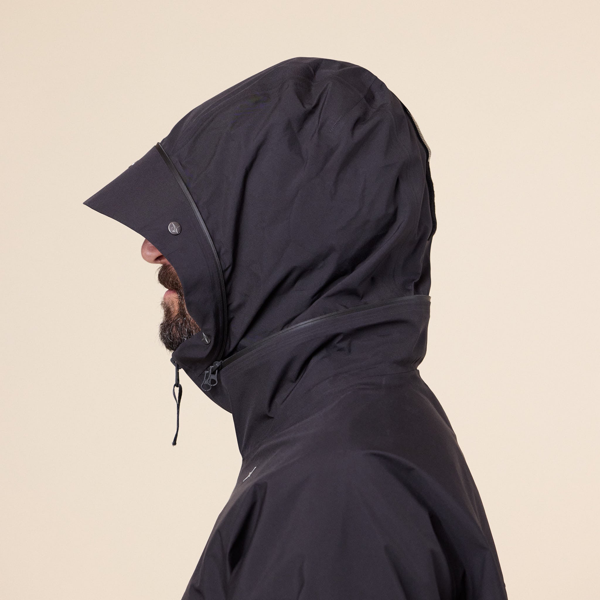 Stone Island Stellina - 3L Gore-Tex Waterproof Hooded Jacket - Lead Grey