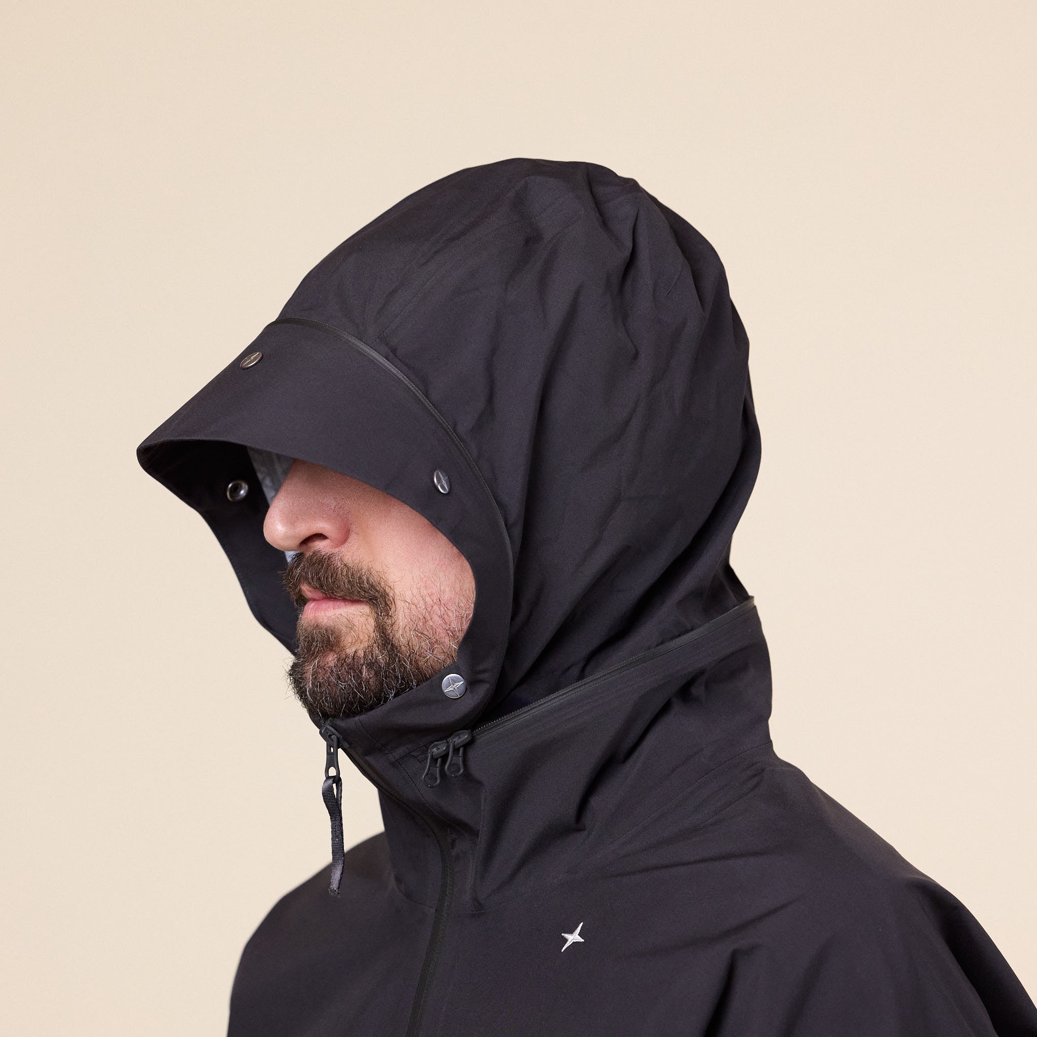 Stone Island Stellina - 3L Gore-Tex Waterproof Hooded Jacket - Lead Grey