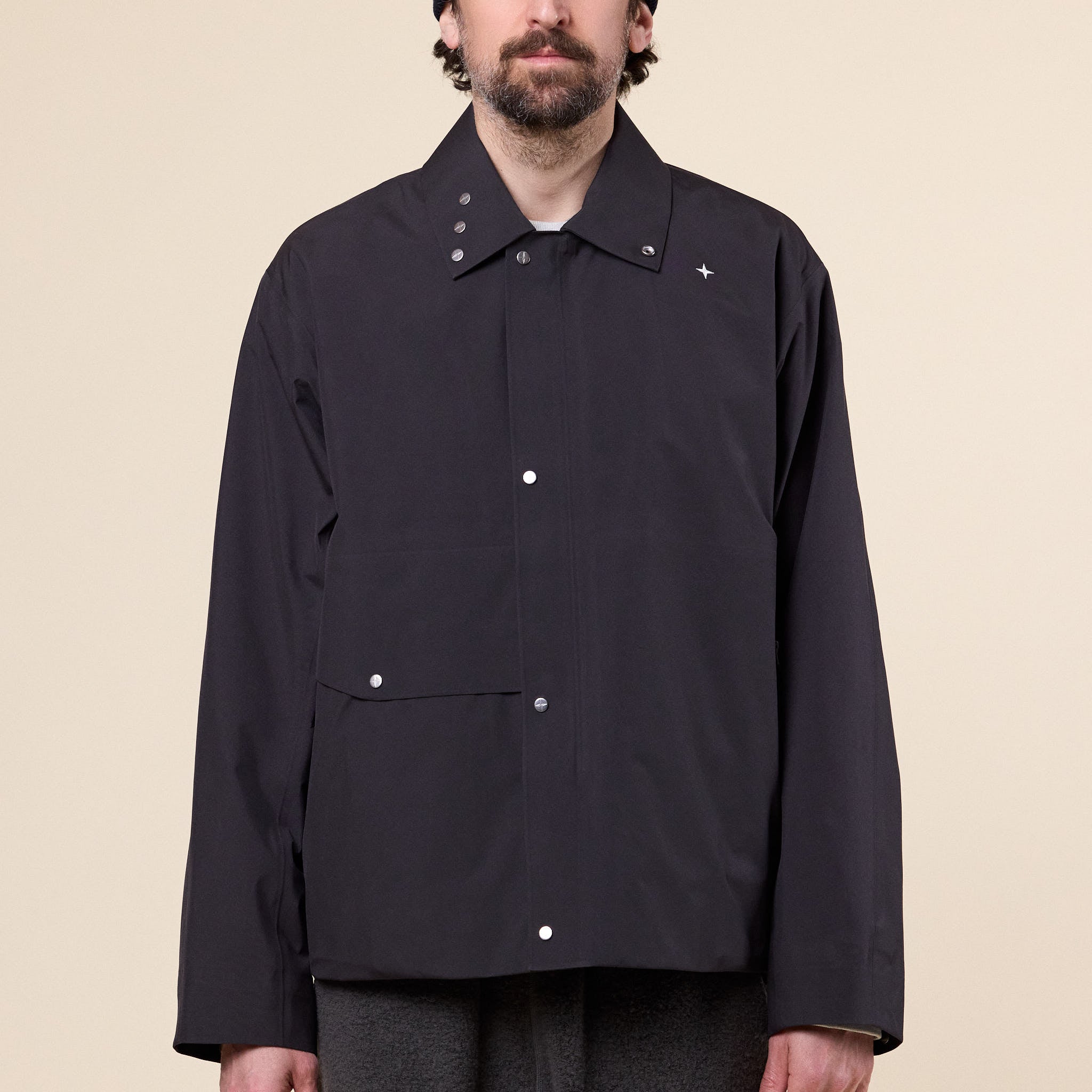 Stone Island Stellina - 3L Gore-Tex Waterproof Coach Jacket - Lead Grey