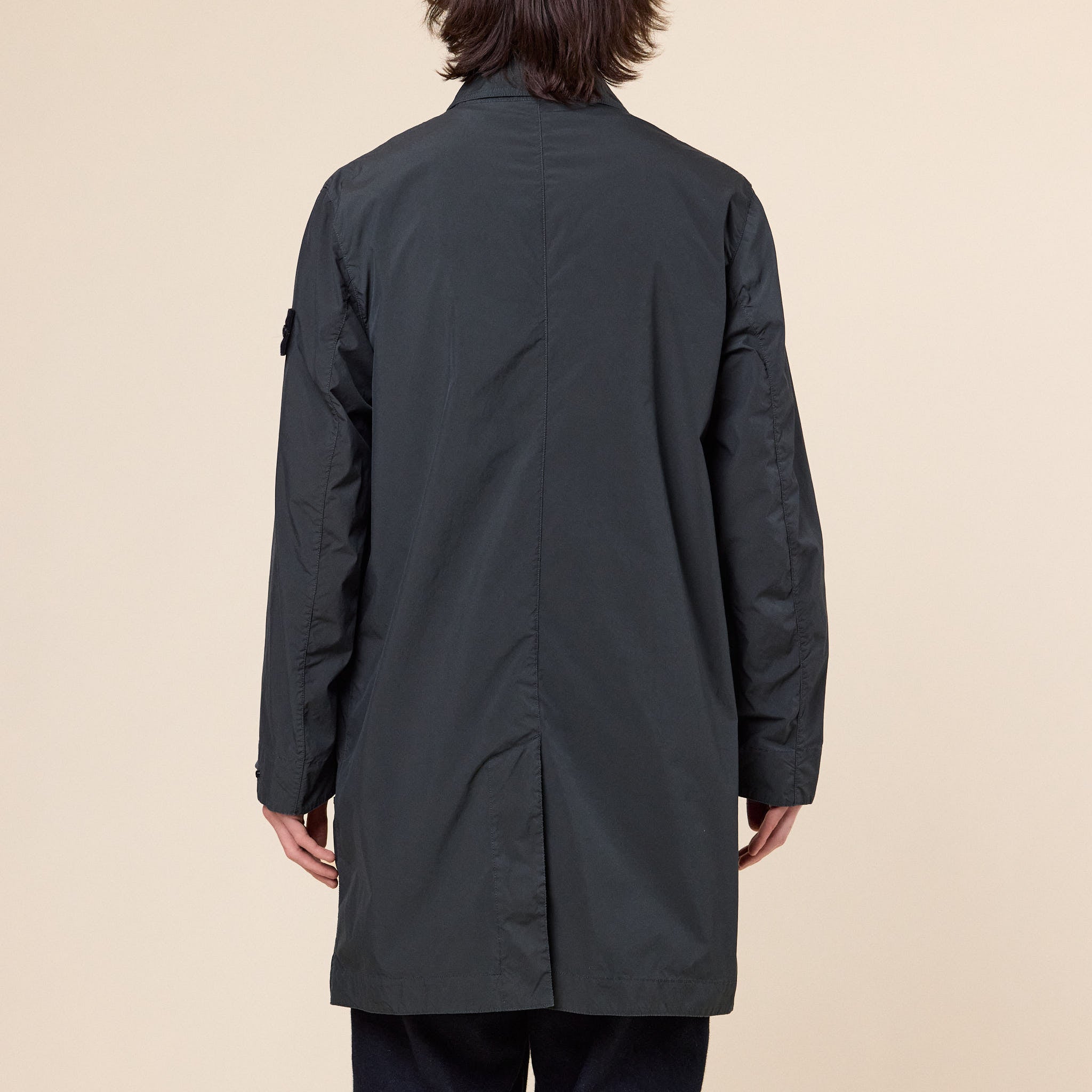 Stone Island - Light Compact Touch Poly-TC Car Coat - Charcoal Grey