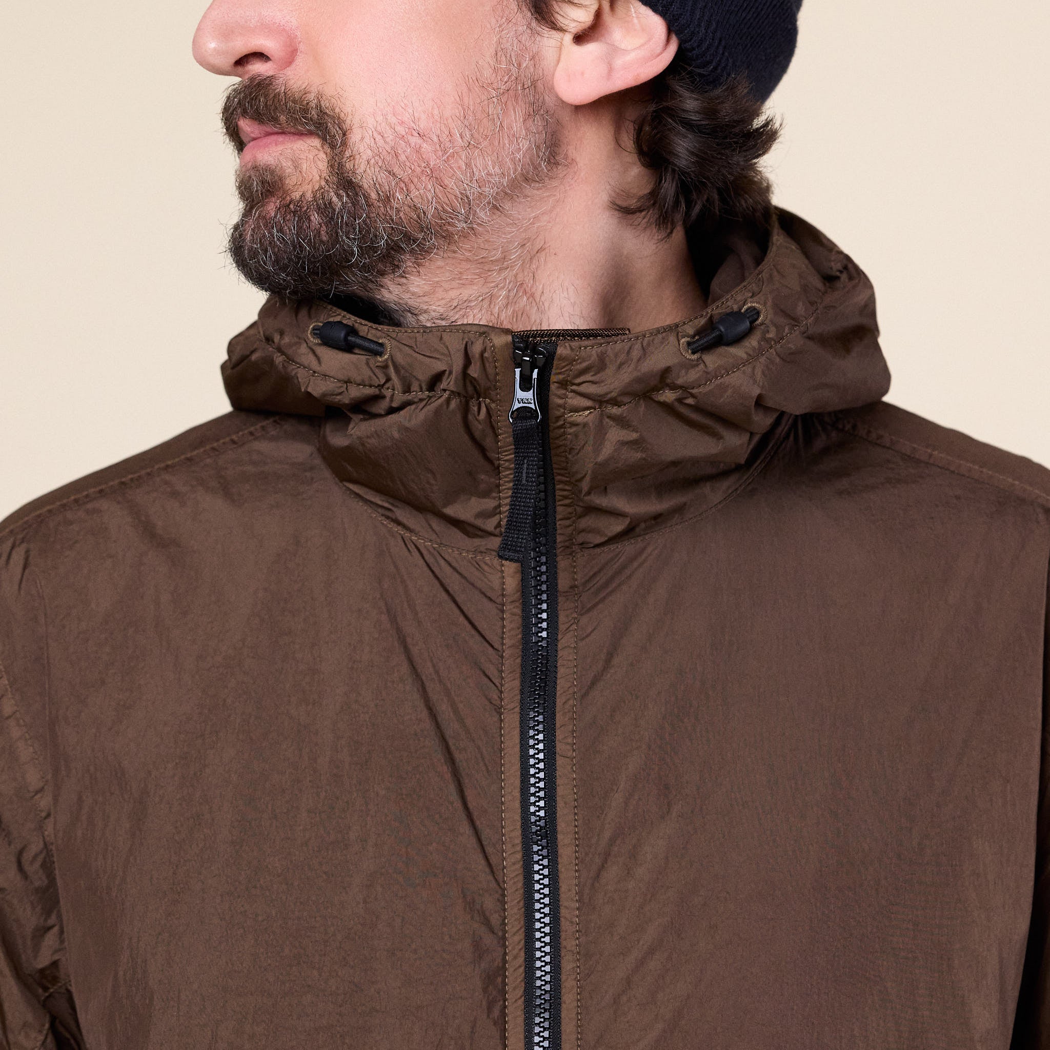 Stone Island - Crinkle Reps NY Hooded Jacket - Umber (Brown)