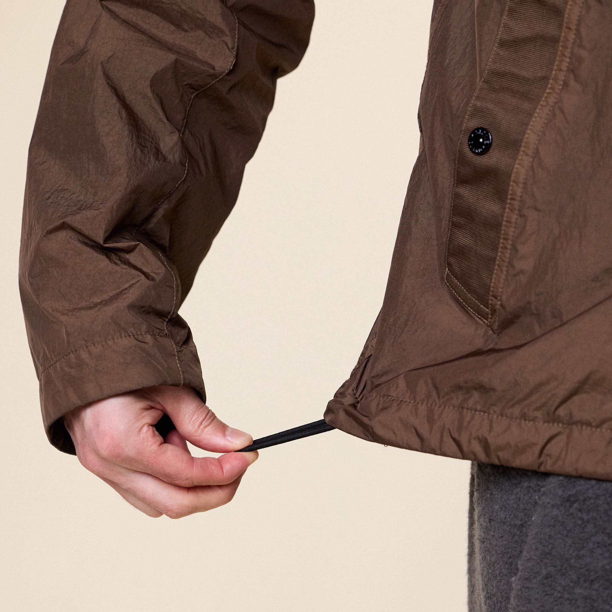 Stone Island - Crinkle Reps NY Hooded Jacket - Umber (Brown)