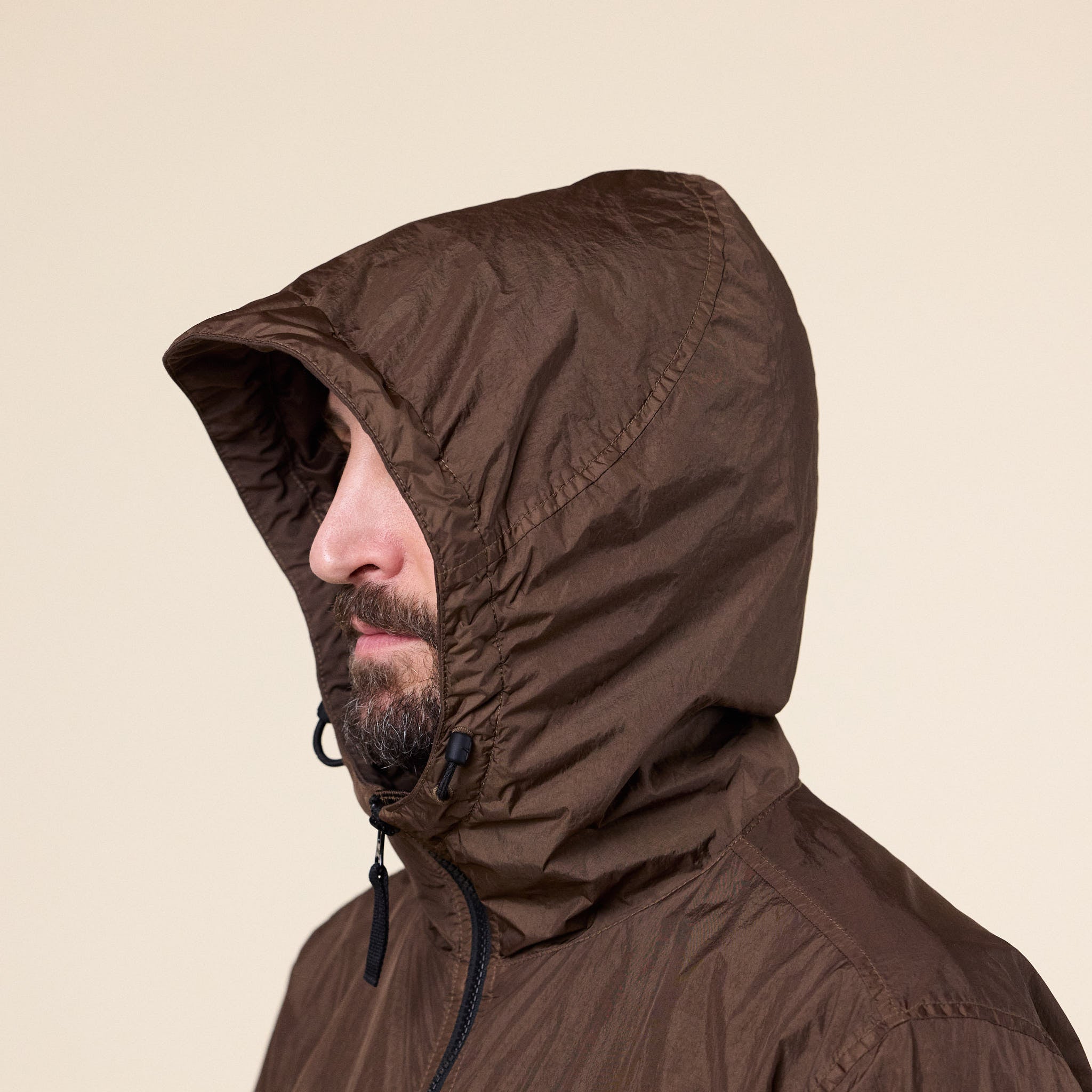 Stone Island - Crinkle Reps NY Hooded Jacket - Umber (Brown)
