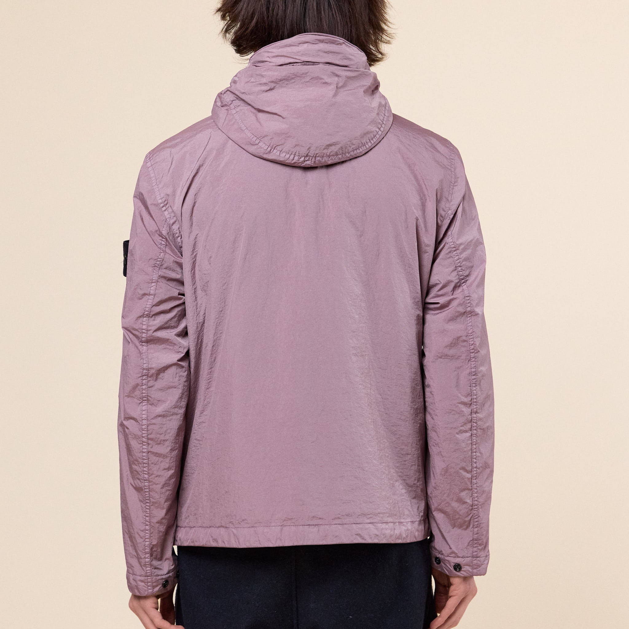 Stone Island - Crinkle Reps NY Hooded Jacket - Purple Grey