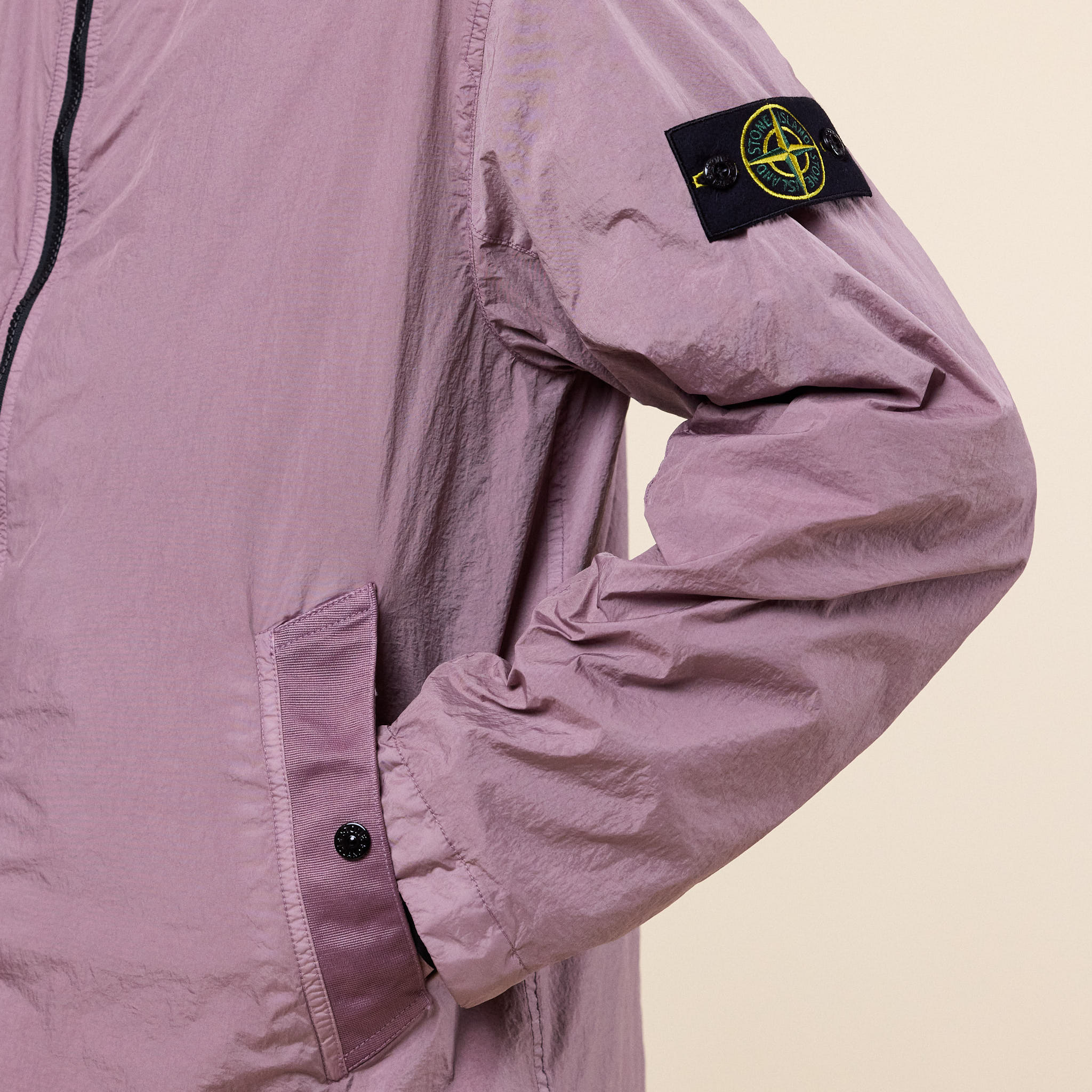 Stone Island - Crinkle Reps NY Hooded Jacket - Purple Grey
