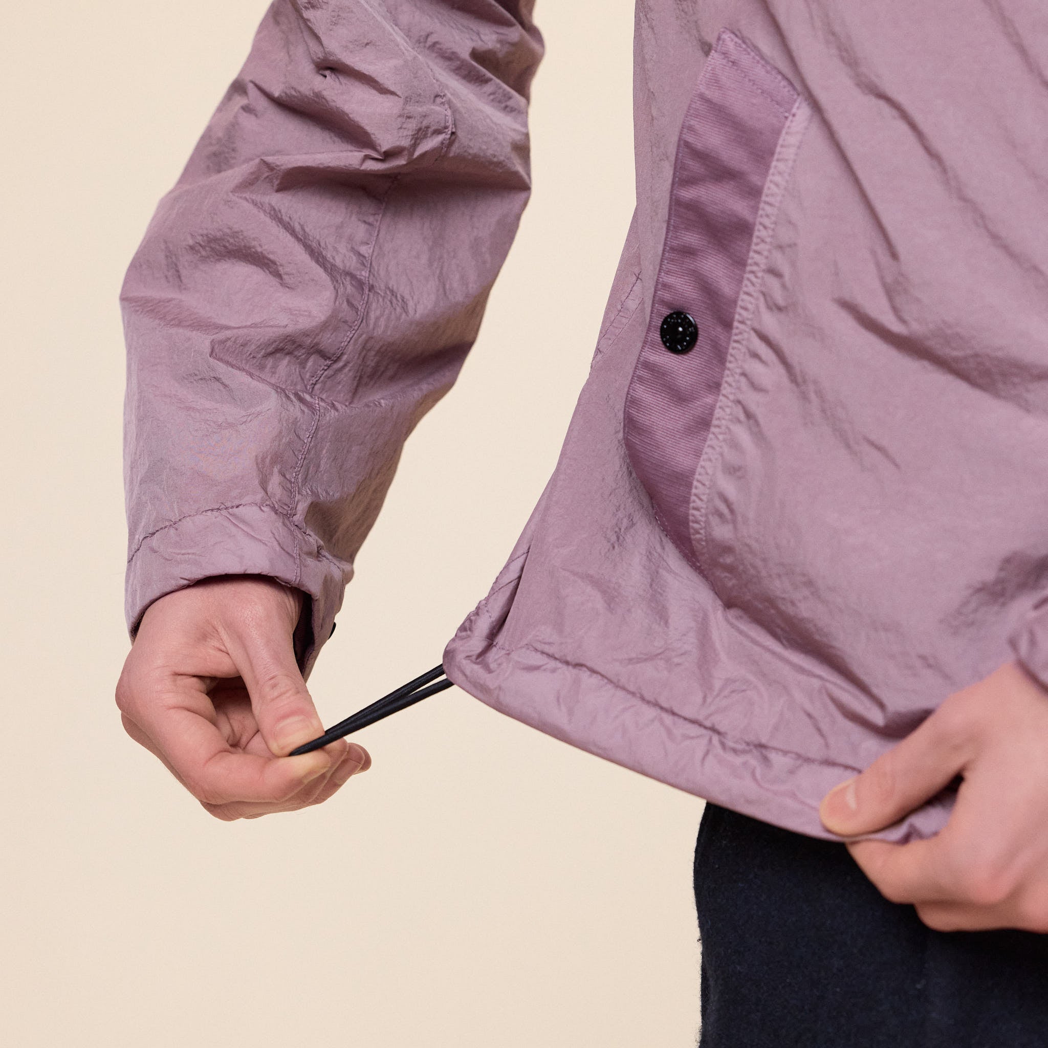 Stone Island - Crinkle Reps NY Hooded Jacket - Purple Grey