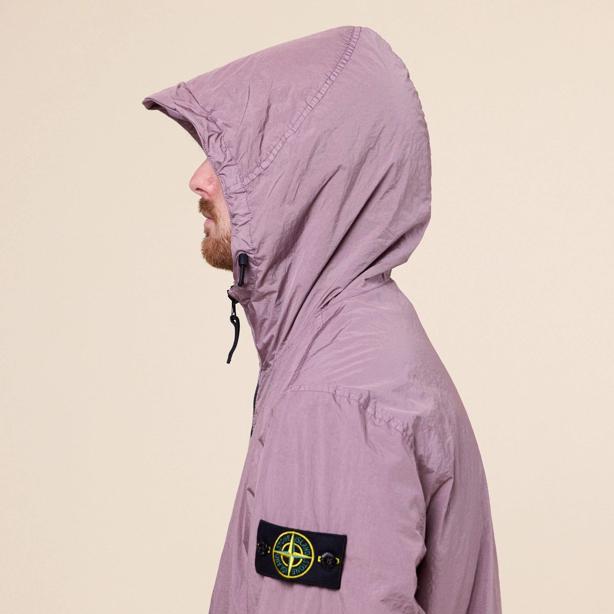 Stone Island - Crinkle Reps NY Hooded Jacket - Purple Grey