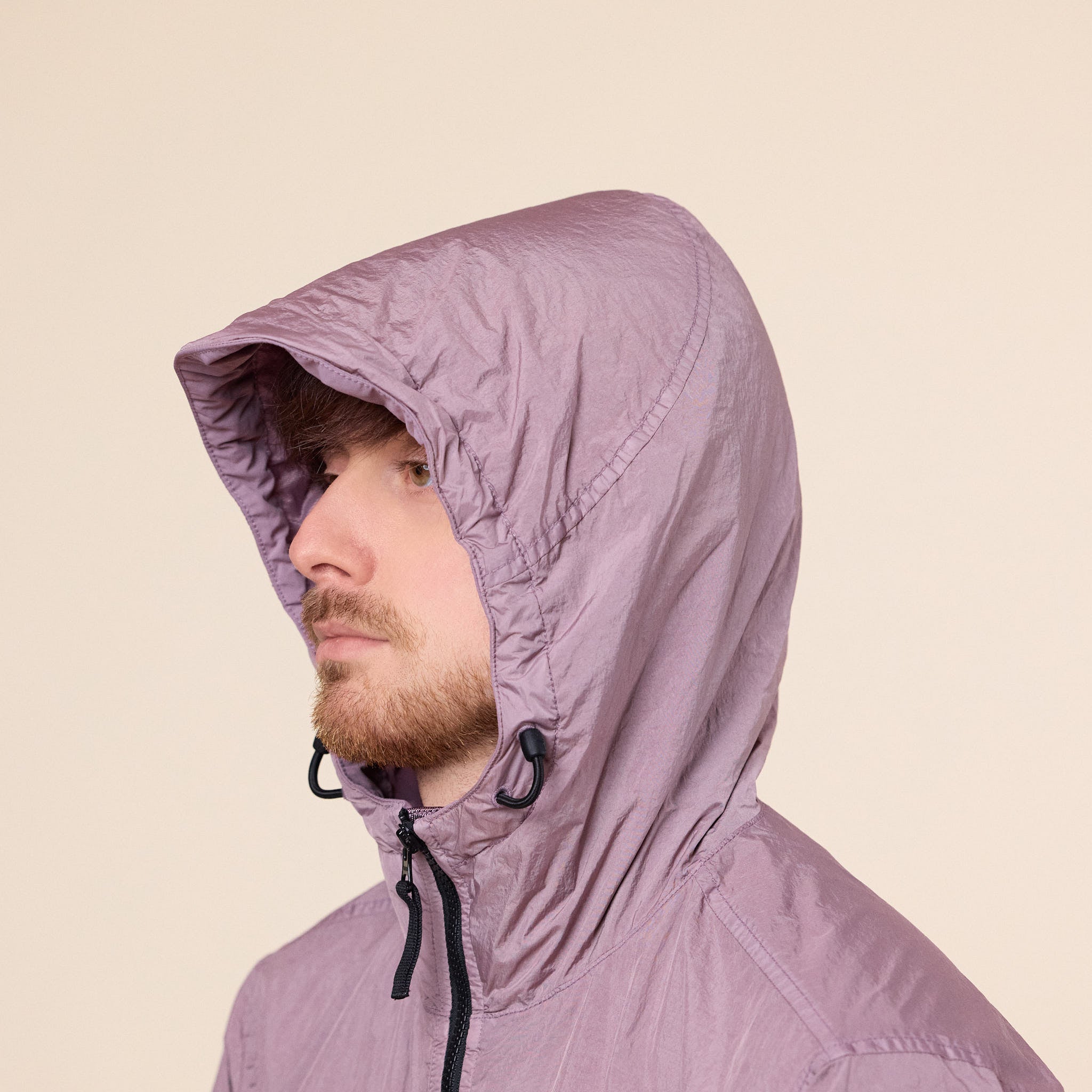 Stone Island - Crinkle Reps NY Hooded Jacket - Purple Grey