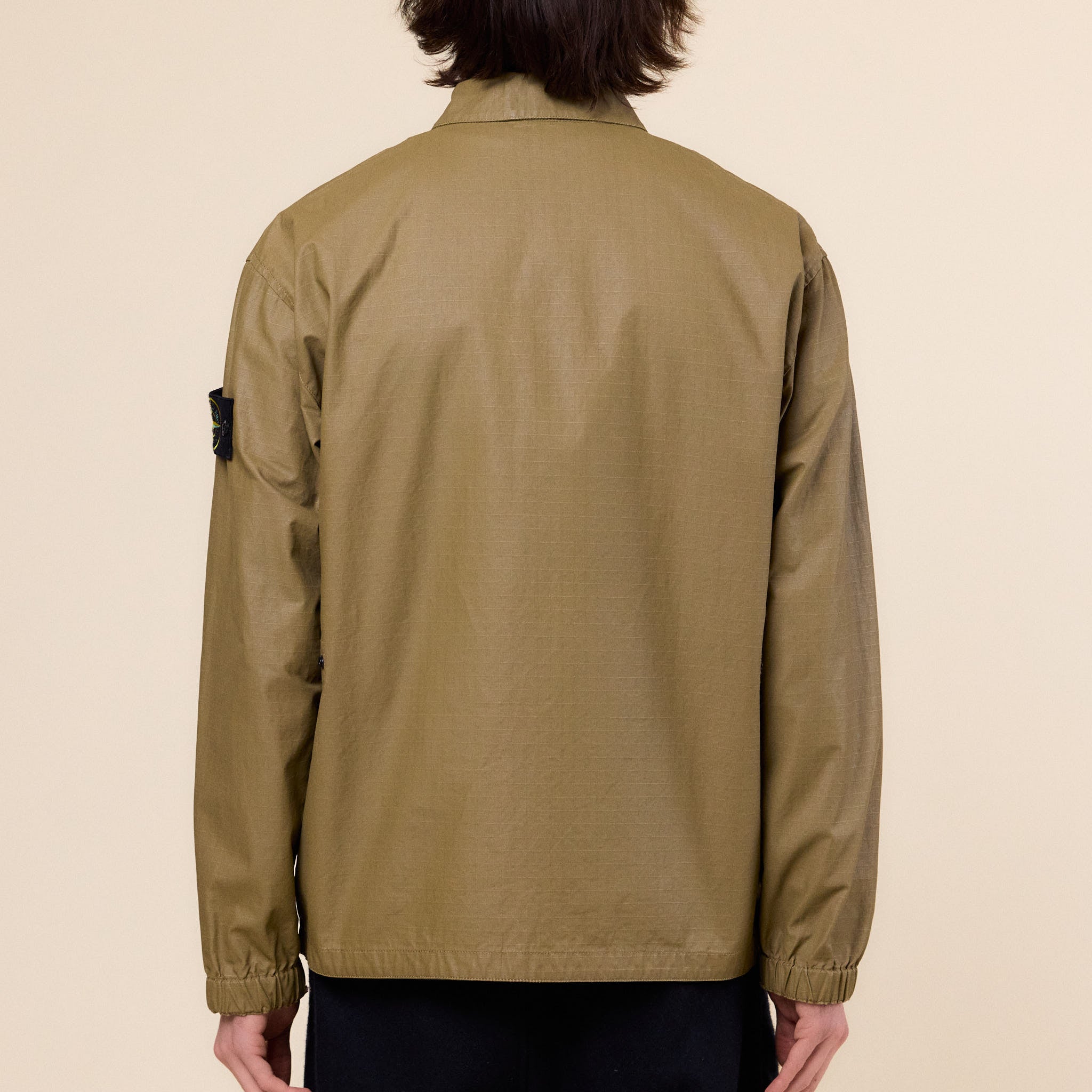 Stone Island - Double Coated Cotton Rip-Stop Over-Shirt - Military Green