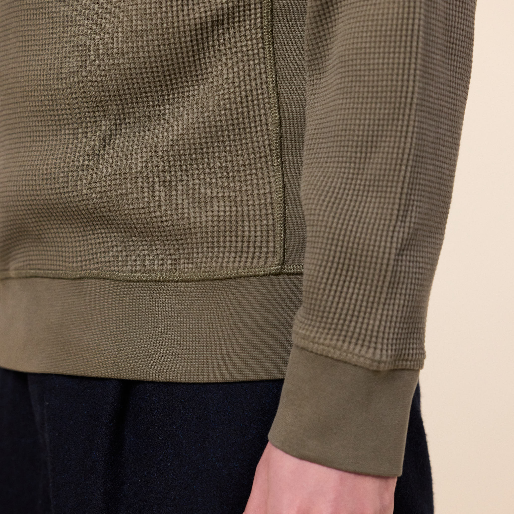 Stone Island - Waffle Crewneck Sweatshirt - Military Green