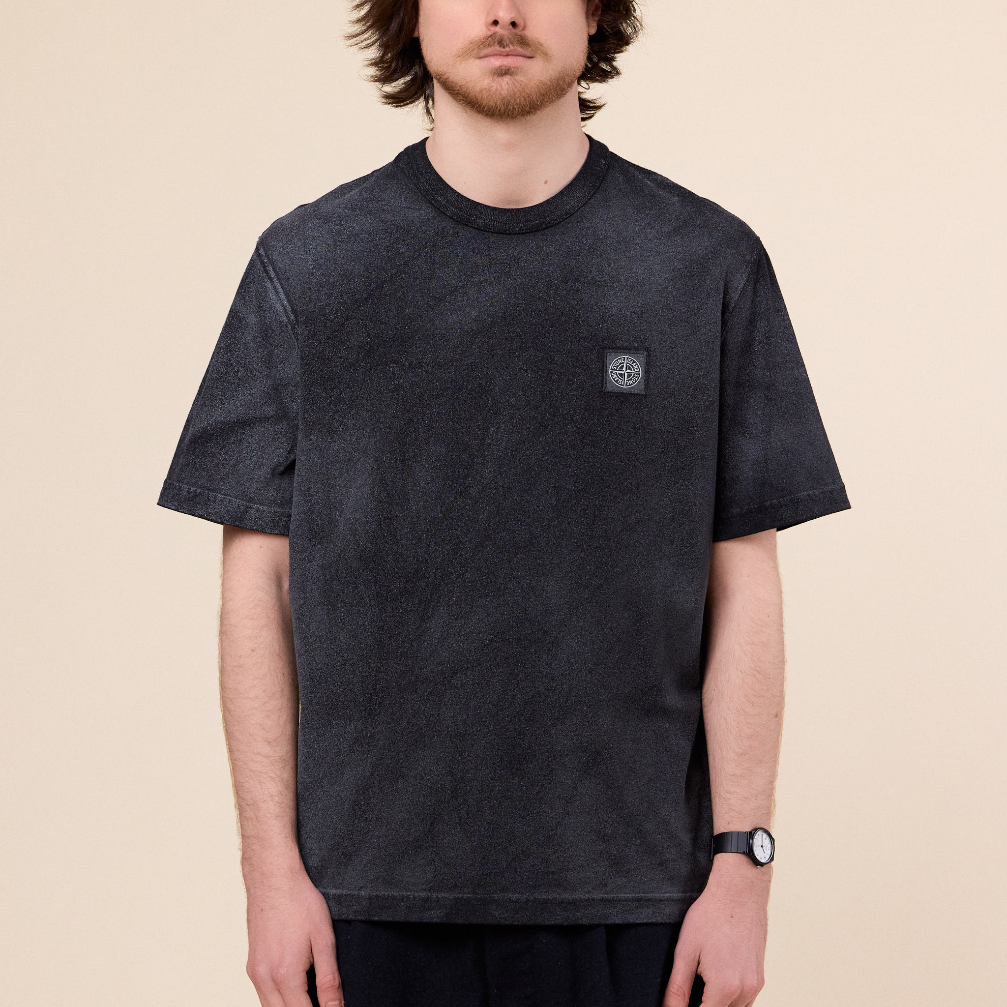 Stone Island - Reflective Garment Lamination T-Shirt - Black
