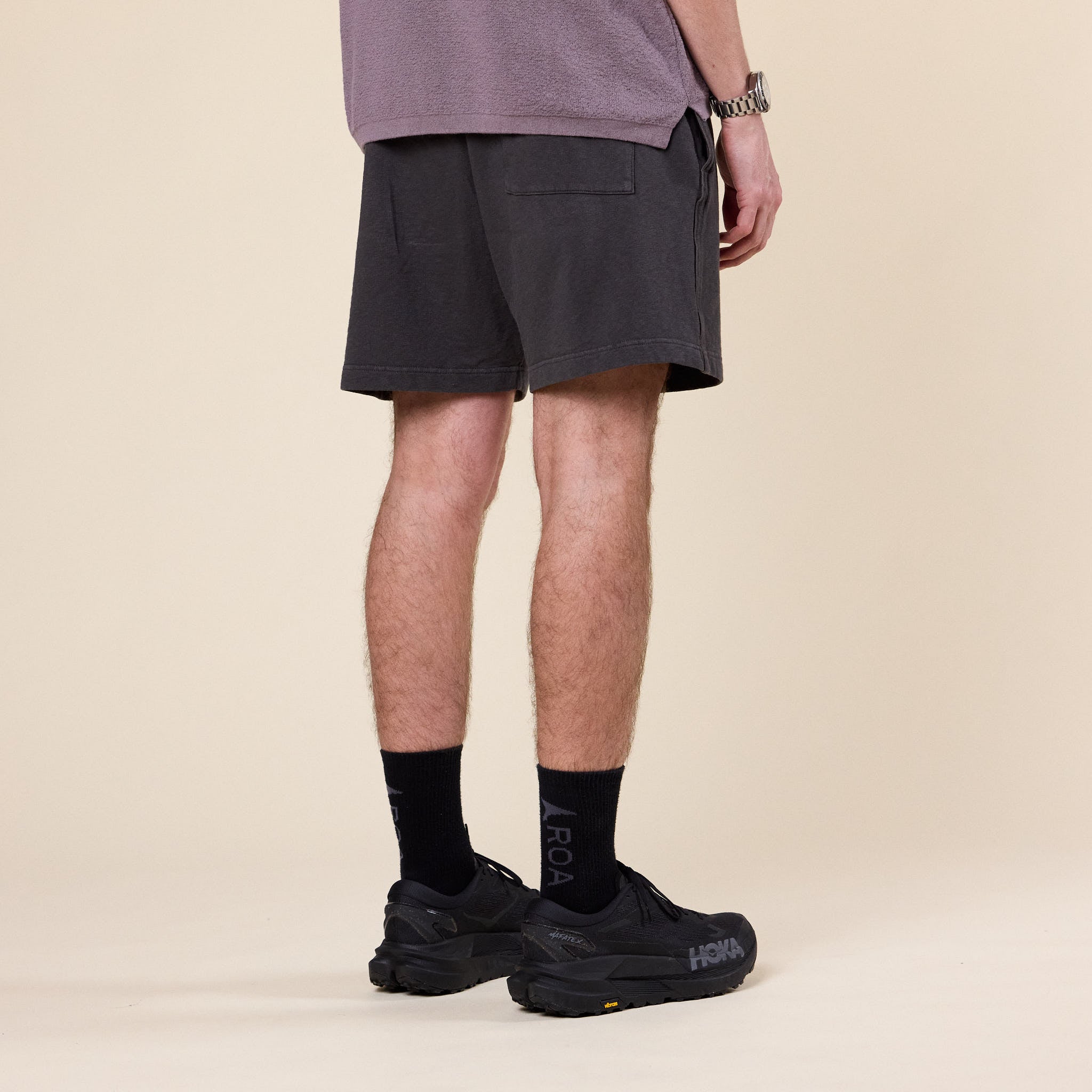 Stone Island - Malfilé Jersey "Old Effect" Shorts - Charcoal Grey
