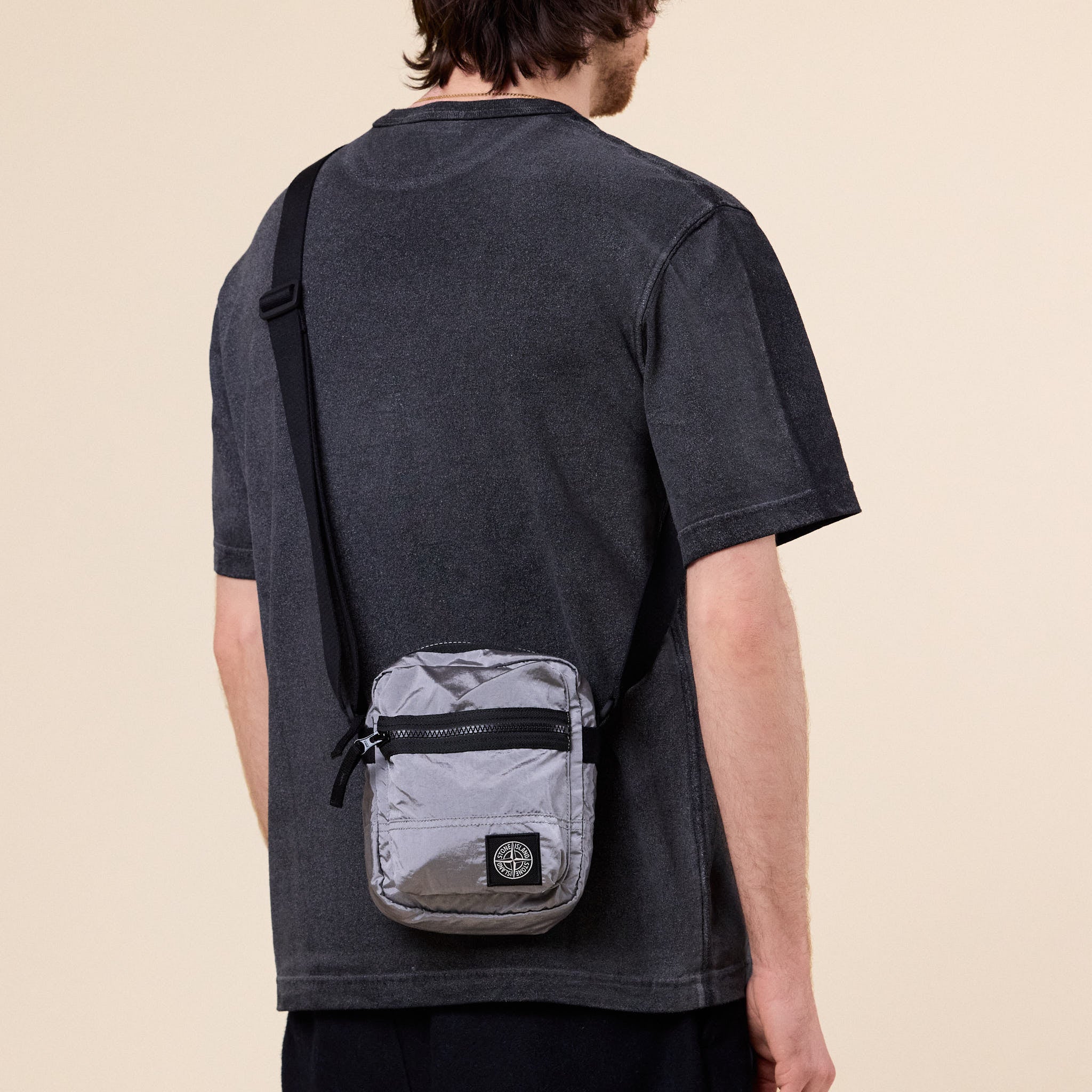 Stone Island - Nylon Metal Pouch Bag - Pearl Grey