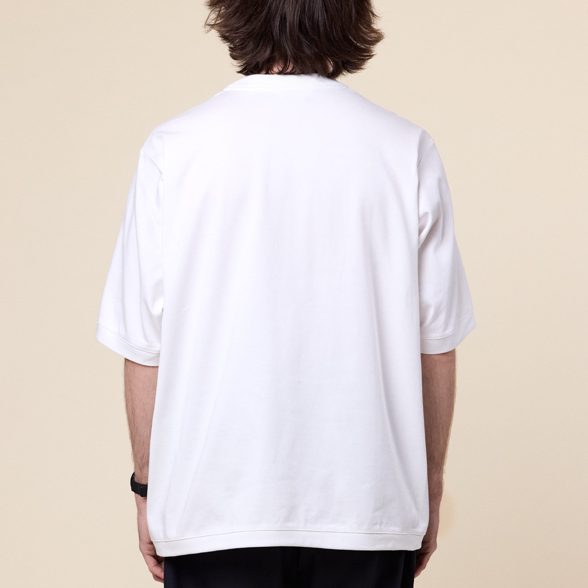 Still by Hand - Heavyweight Double Knit T-Shirt - White