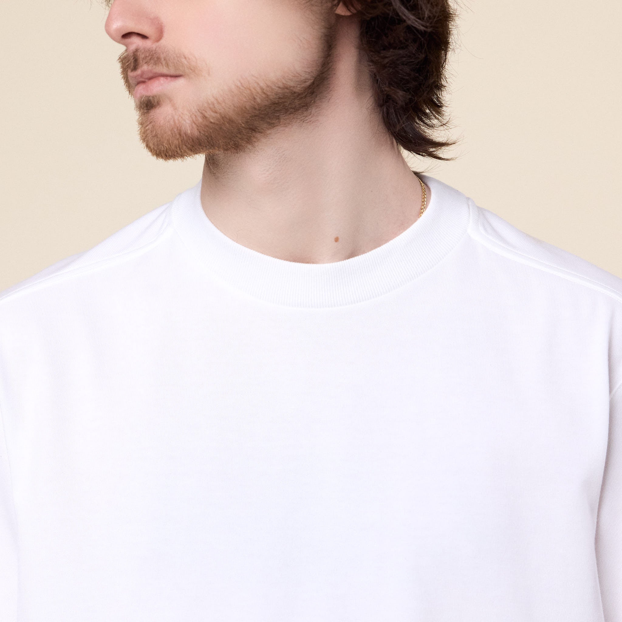 Still by Hand - Heavyweight Double Knit T-Shirt - White