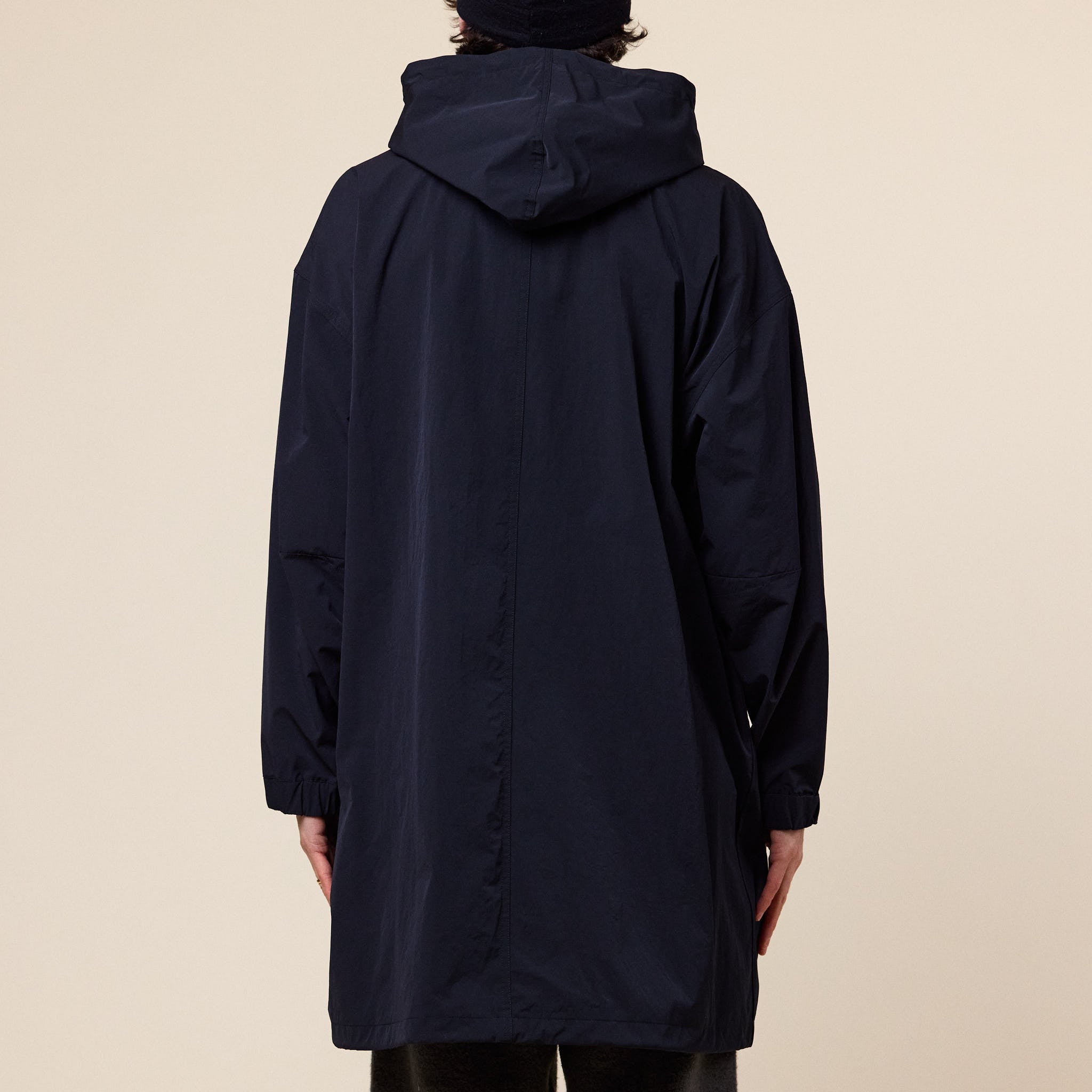 Still by Hand - Nylon Parka - Ink Black
