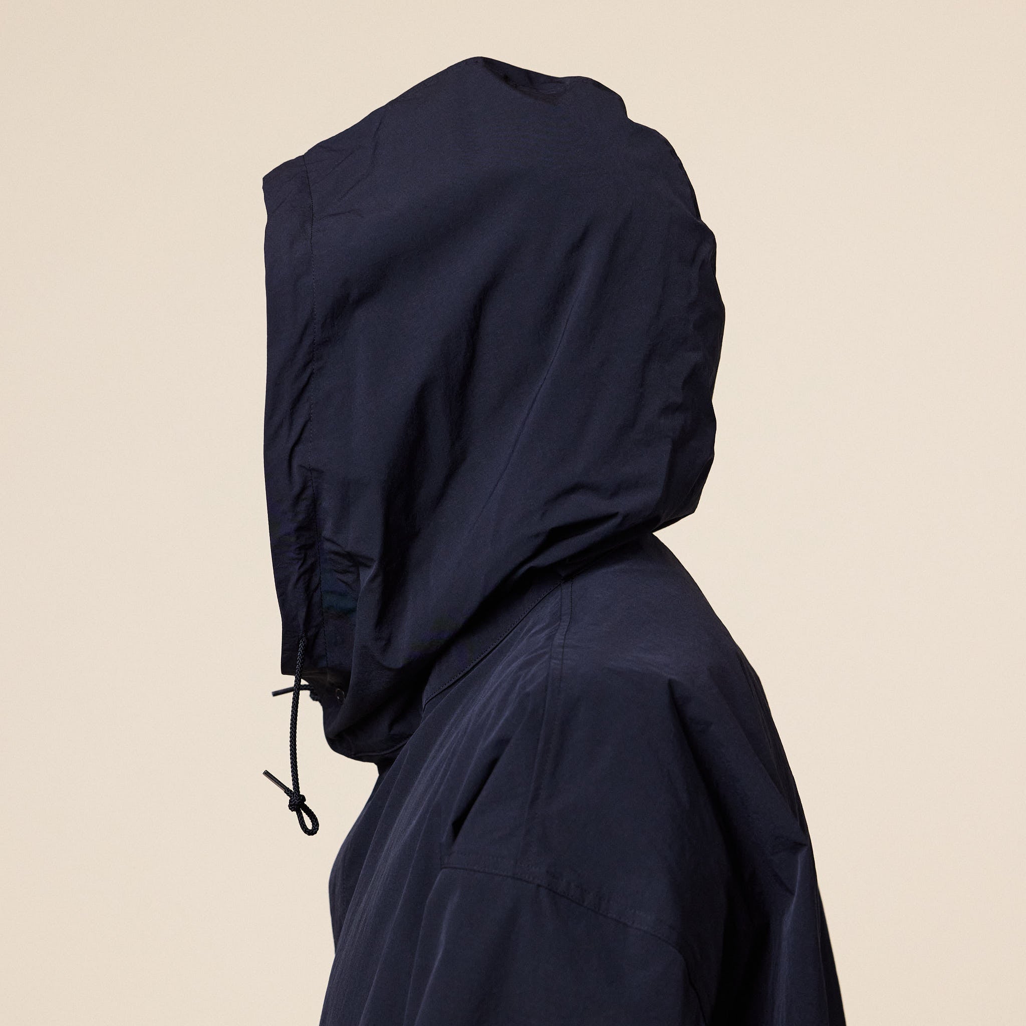 Still by Hand - Nylon Parka - Ink Black